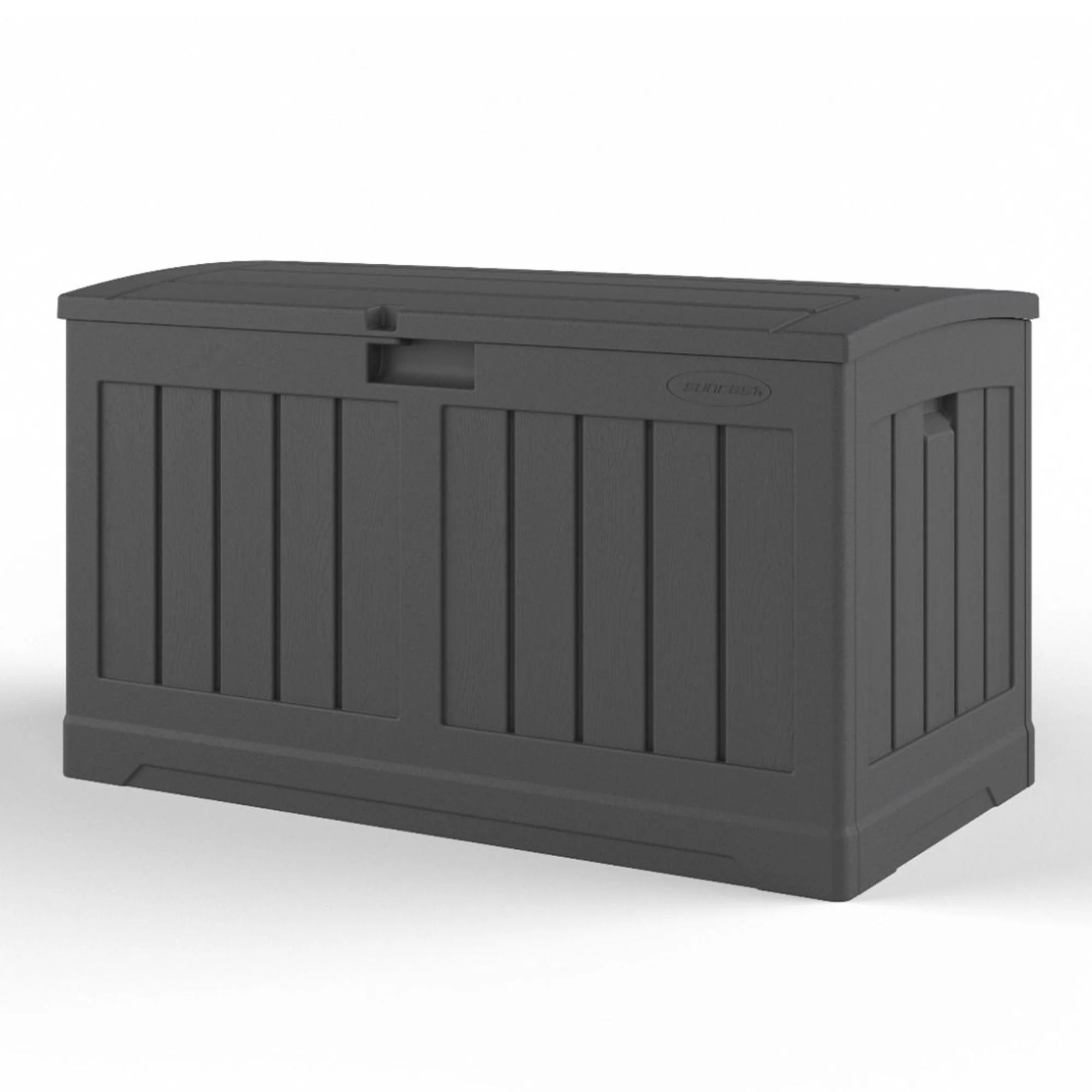 Suncast 50 Gallon Medium Resin Outdoor Storage Deck Box with Lid, Peppercorn - Image 10