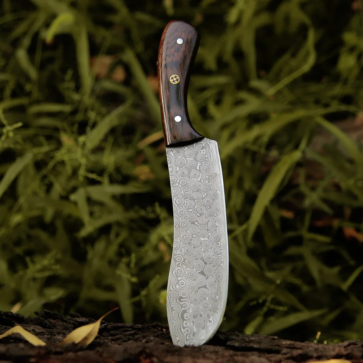Super Cut Damascus Chef's Knife with Exotic Wenge Wood Handle - Image 10