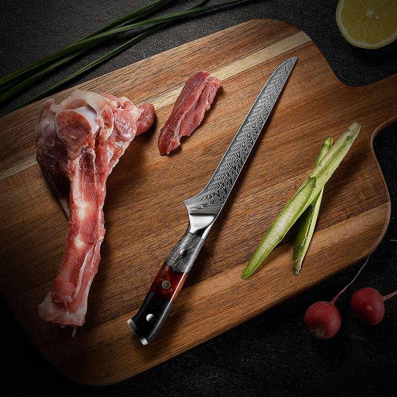 Supreme VG10 8‑Piece Chef Knife Set with Olive Wood Handles - Image 24
