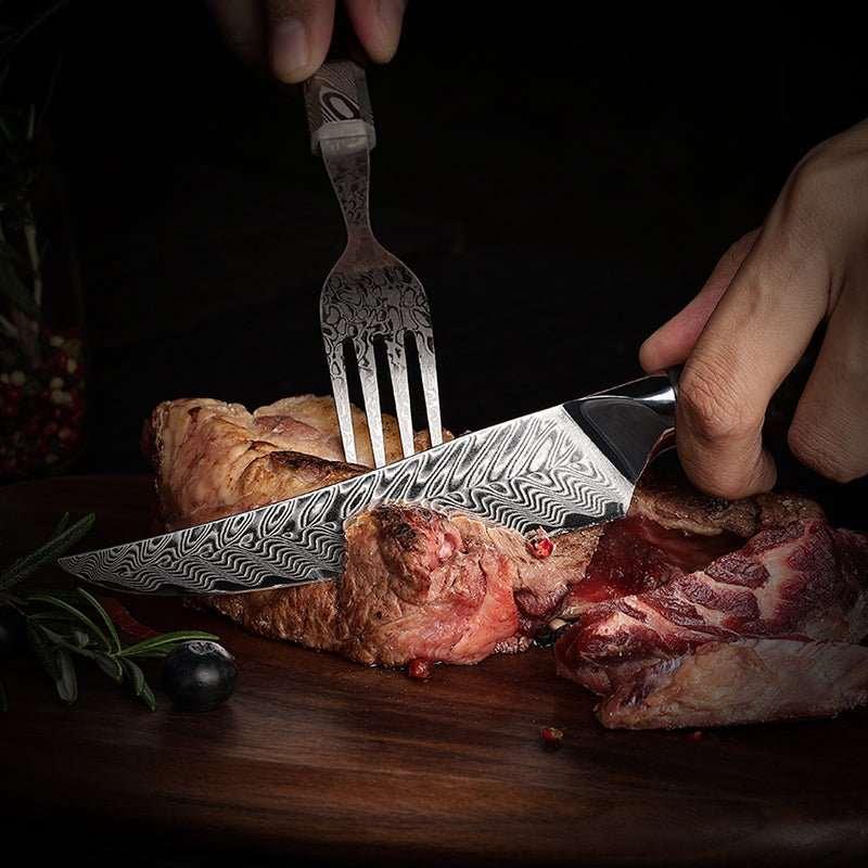 Supreme VG10 8‑Piece Chef Knife Set with Olive Wood Handles - Image 29