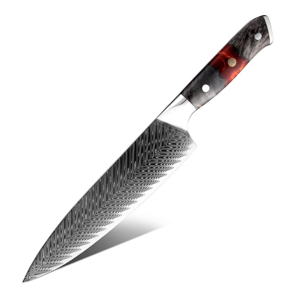 Supreme VG10 8‑Piece Chef Knife Set with Olive Wood Handles - Image 4