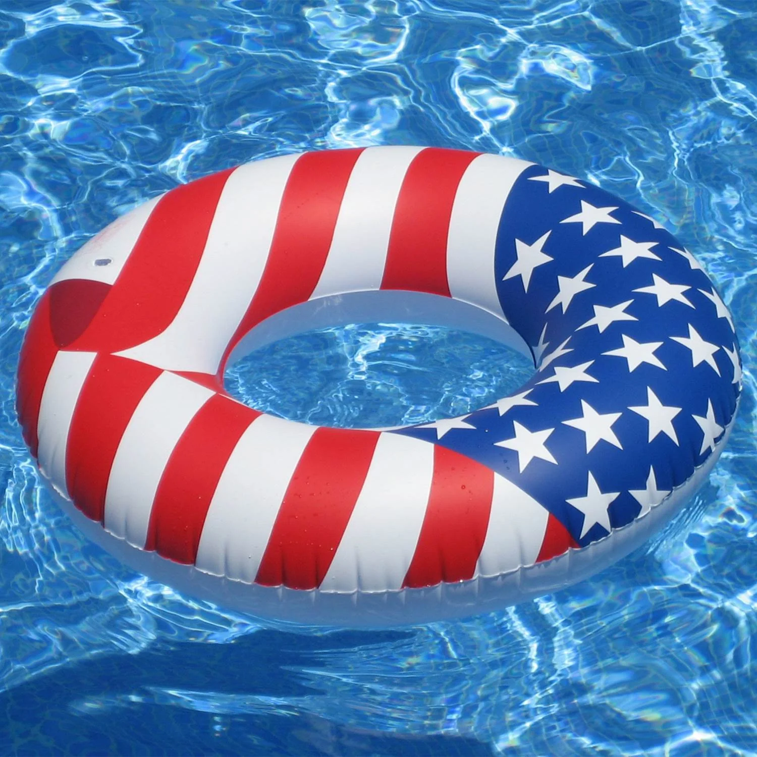 Swimline 36" Inflatable American Flag Swimming Pool & Lake Tube Float (16 Pack) - Image 3