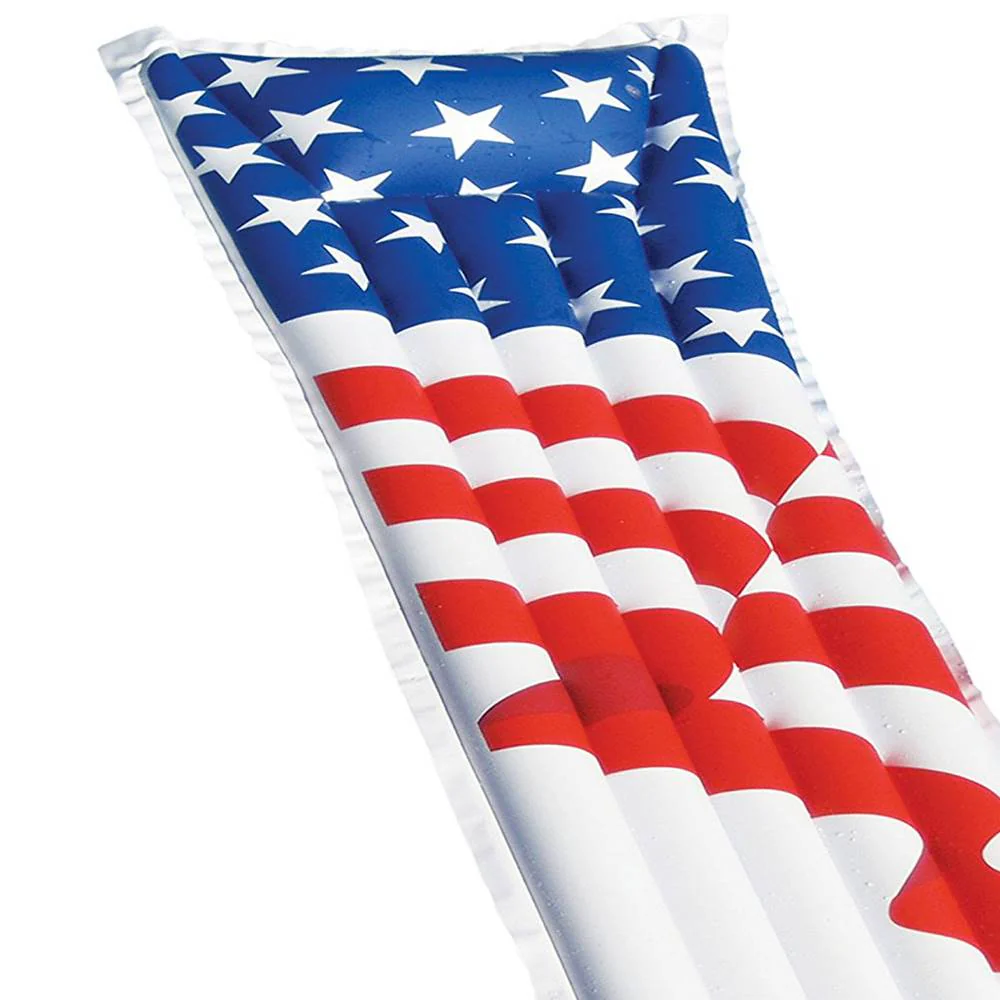 Swimline 72" Inflatable American Flag Swimming Pool and Lake Float Raft | 90176 - Image 3