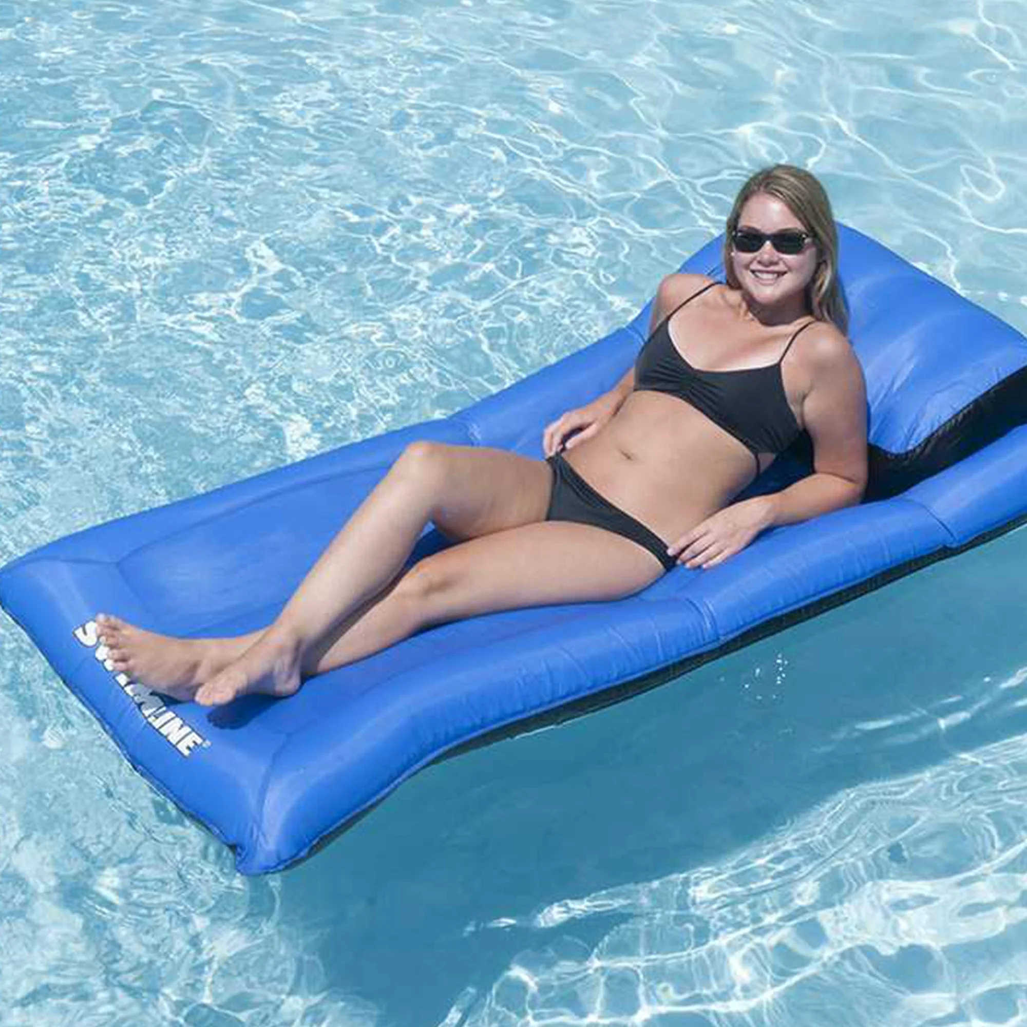 Swimline 9057 Swimming Pool Inflatable Fabric Covered Air Mattress (3 Pack) - Image 3