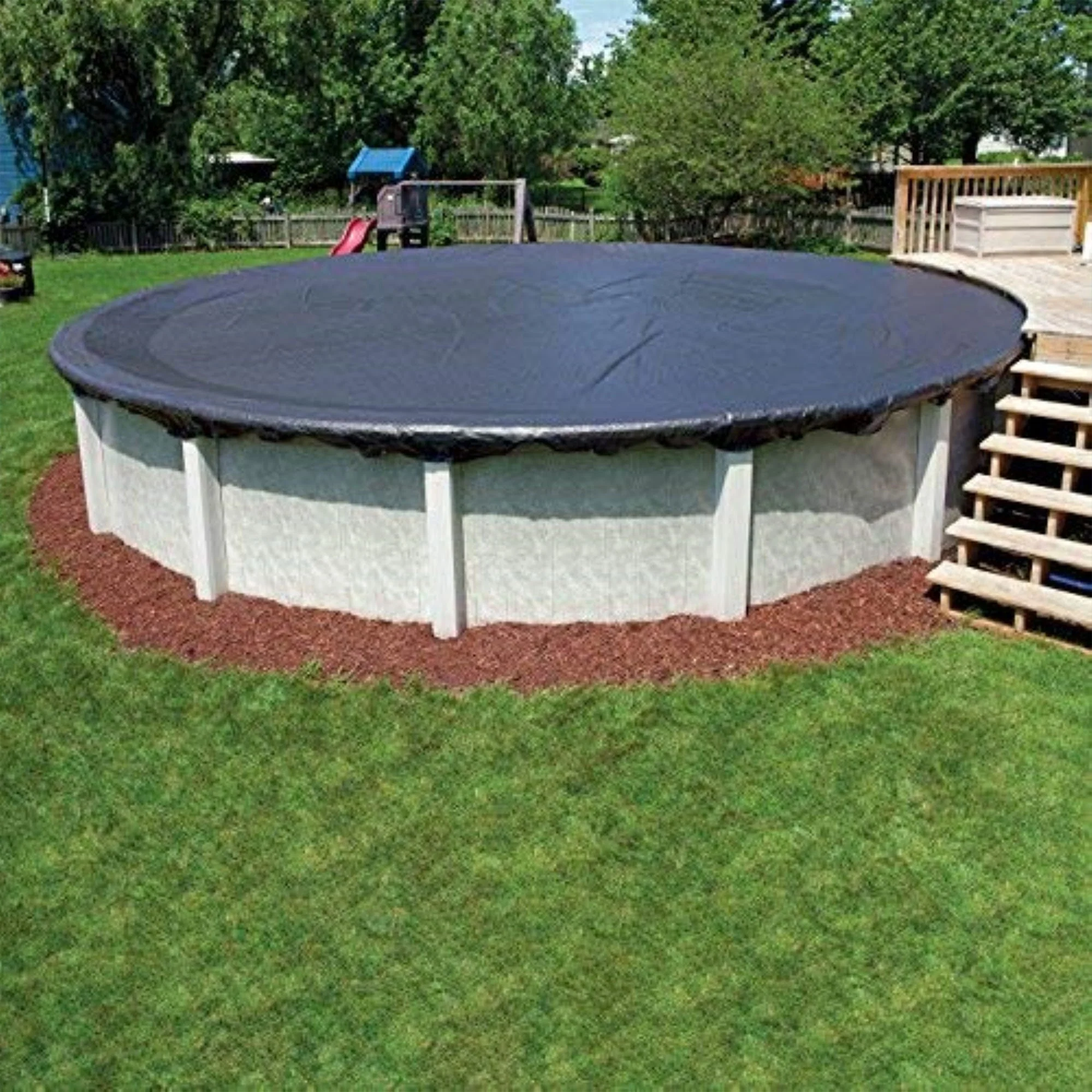 Swimline PCO827 24' Round Above Ground Swimming Winter Cover (Pool Cover Only) - Image 8