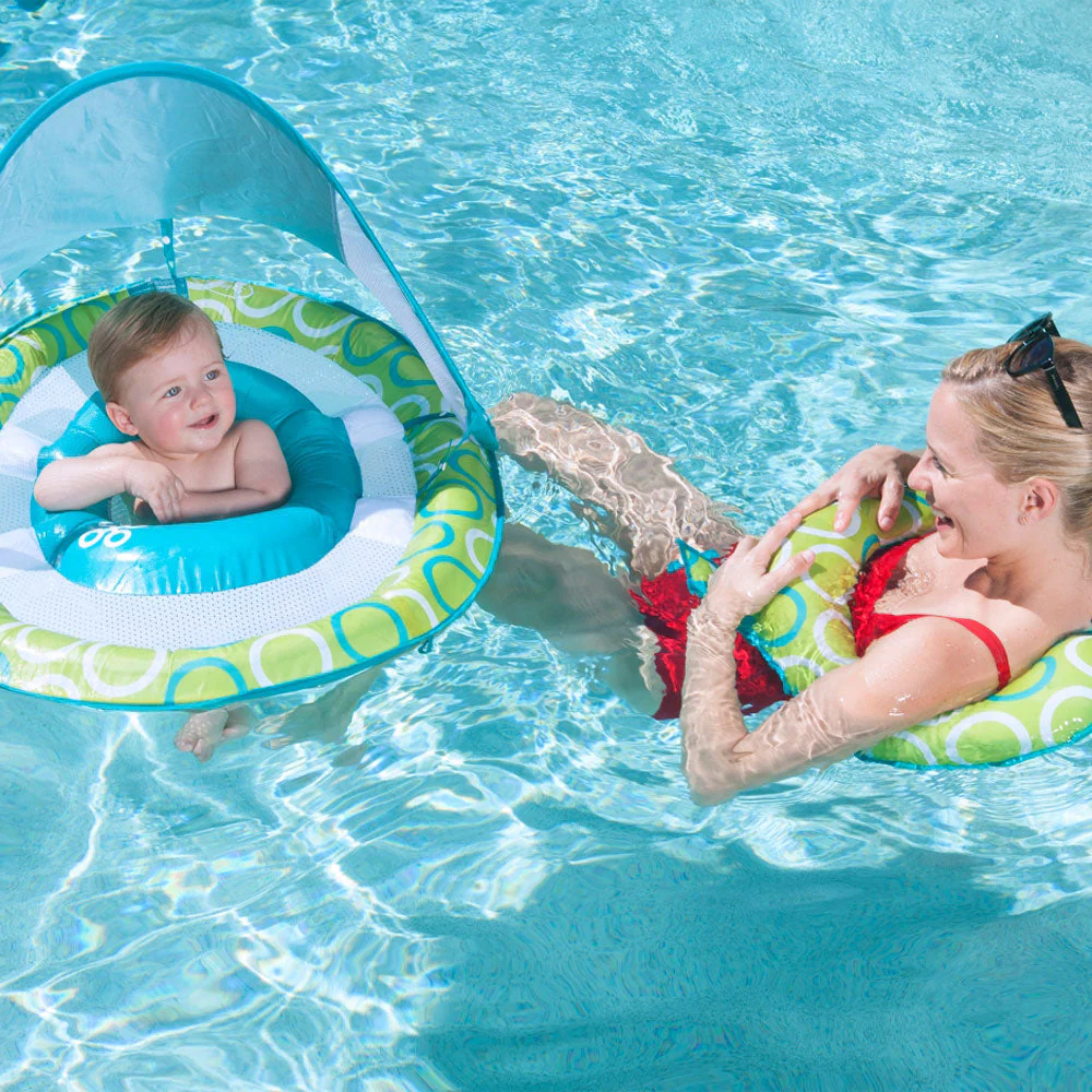 Swimways Mommy and Me Baby 9 to 24 Months Spring Float w/ Canopy & Bed (2 Pack) - Image 3