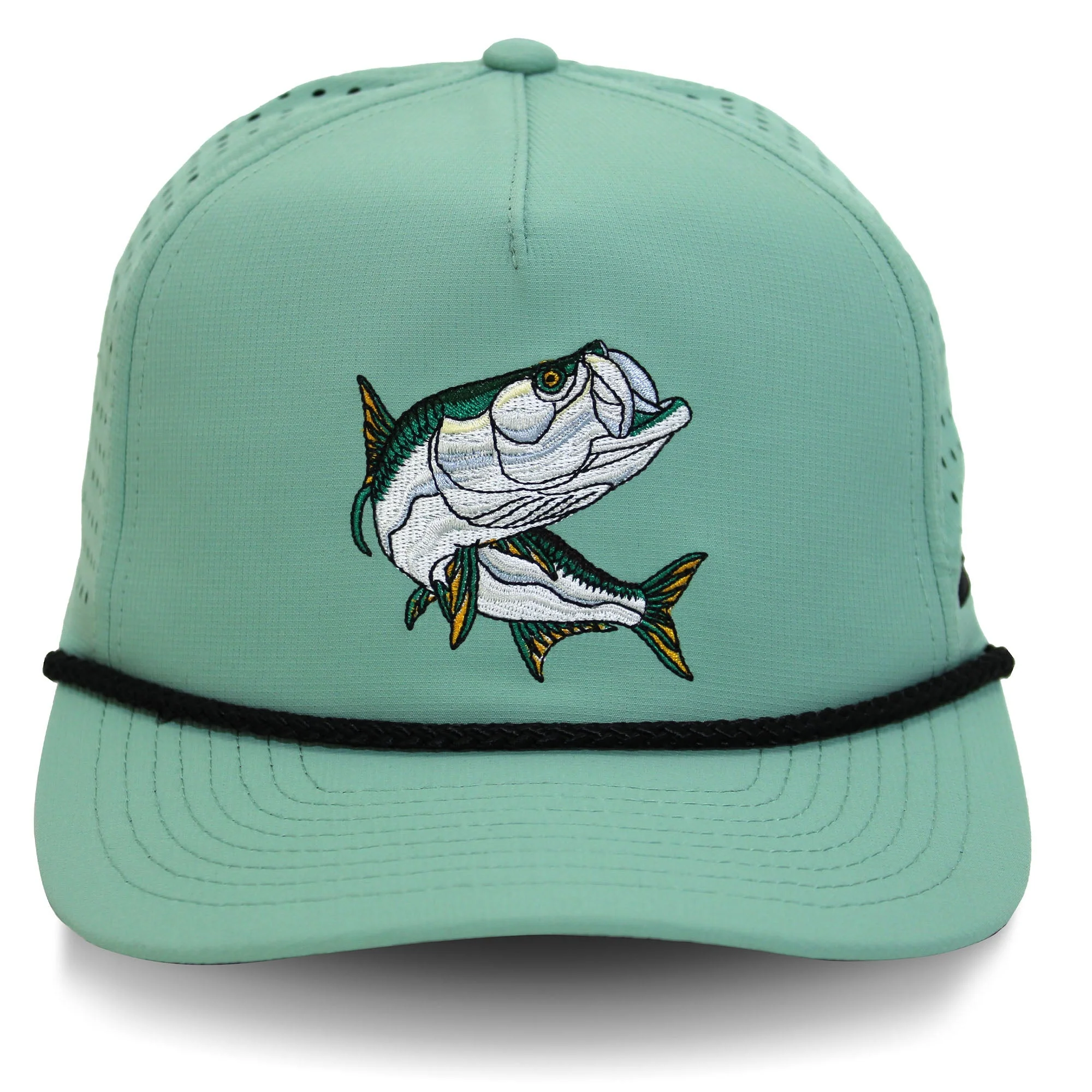 TARPOON 5-Panel Perforated Performance Rope Cap - Image 2