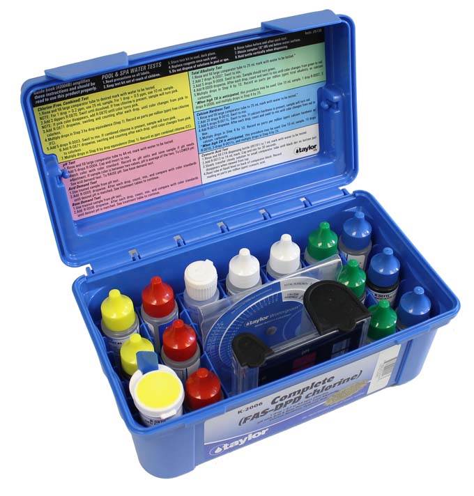Taylor Complete Swimming Pool/Spa Test Kit + Sodium Chloride Salt Water Test - Image 3