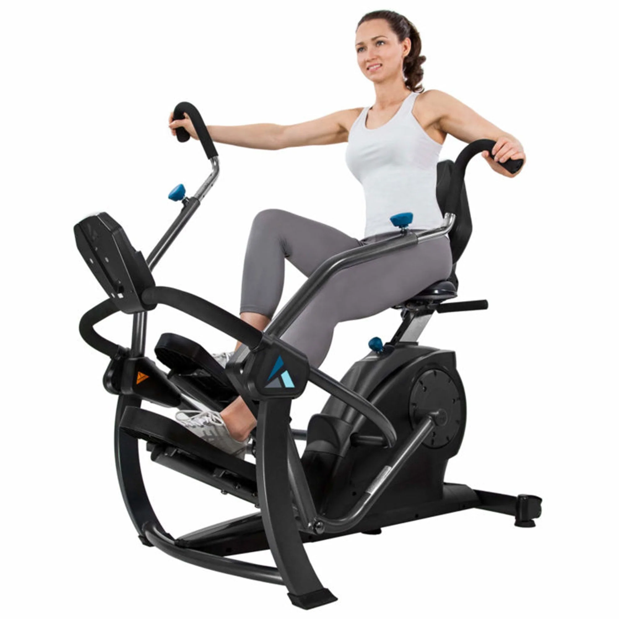 Teeter 106.9 Pound FreeStep LT1 Recumbent Cross Trainer and Elliptical, Black - Image 8