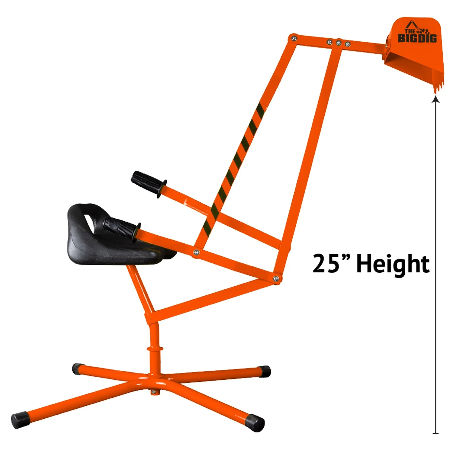 The Big Dig Special Edition Sand Digger Excavator w/ 360 Degree Rotation, Orange - Image 6