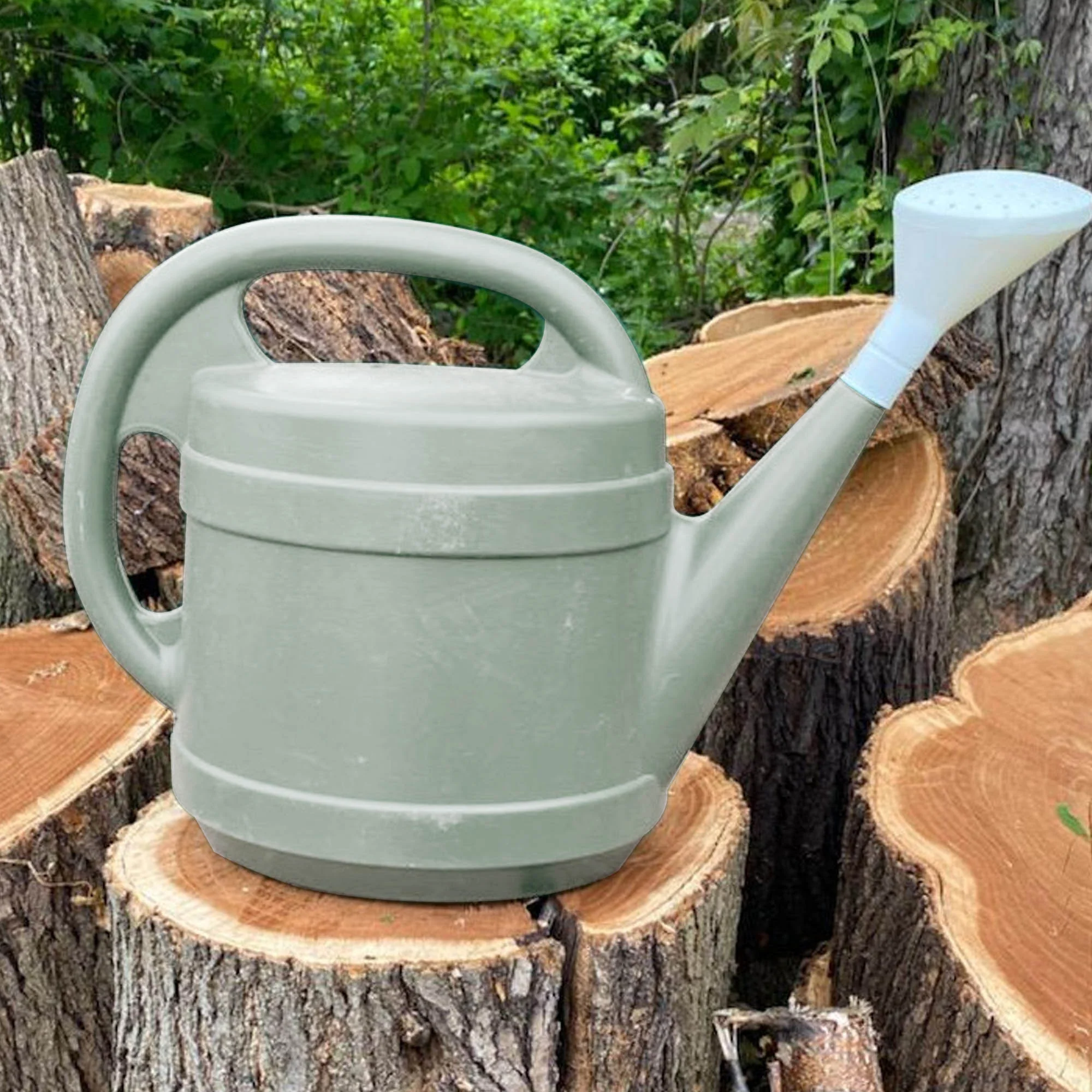 The HC Companies 2 Gallon Plant Watering Can with Large Mouth Feature, Gray - Image 5