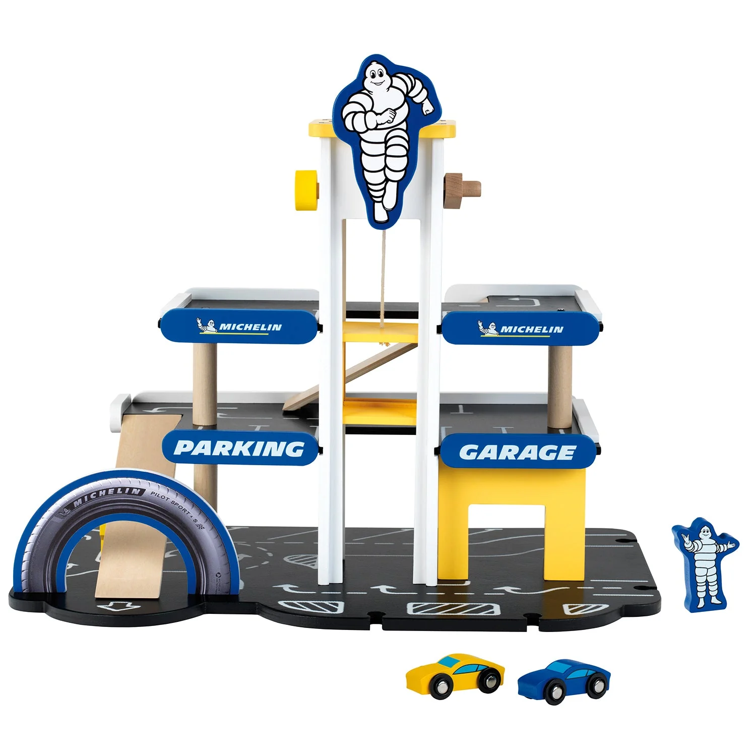 Theo Klein Michelin Car Service Station Kids Toy with 1 Car for Ages 3 and Up - Image 2