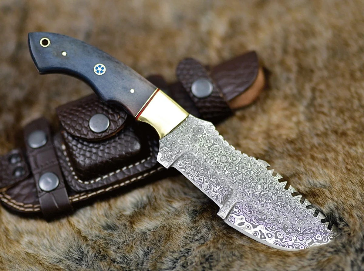 TrailMaster Tracker Knife with Brass & Bone Handle - Image 7