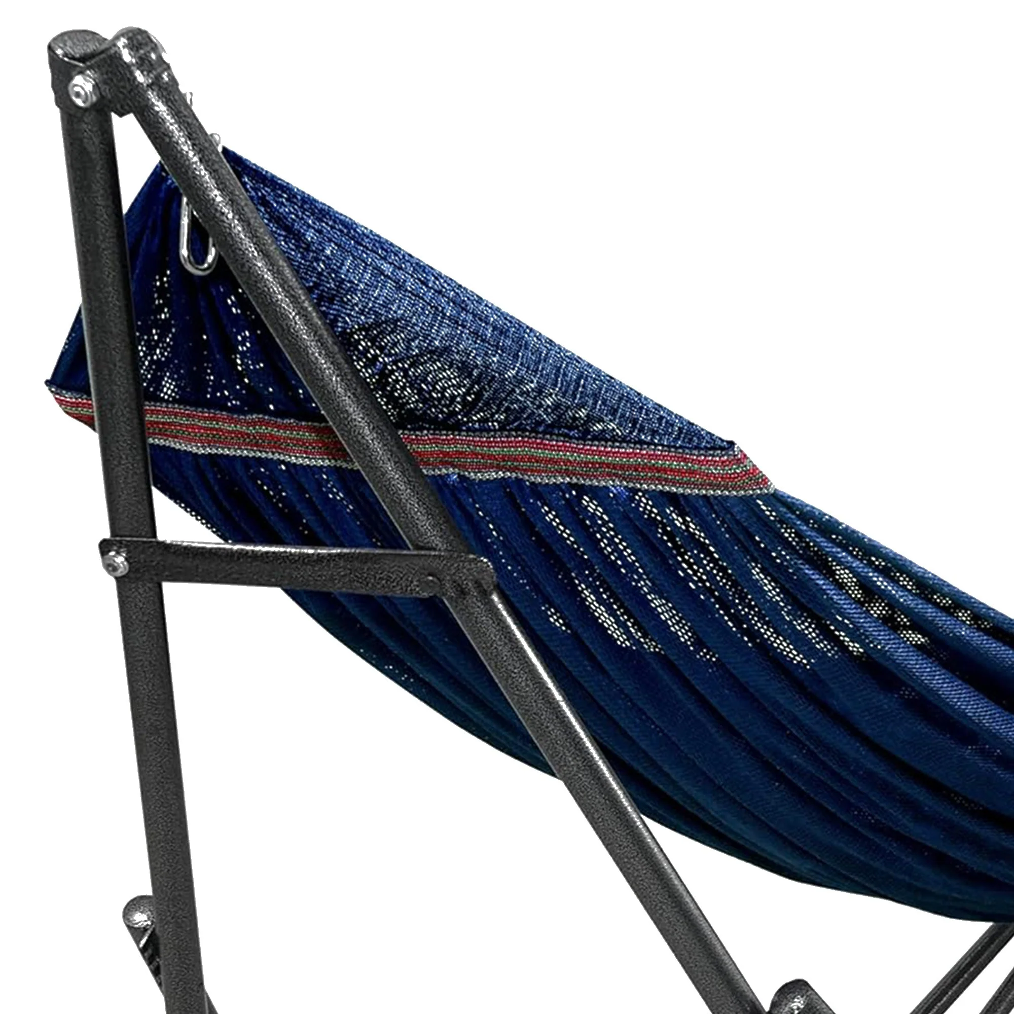 Tranquillo Universal 116" Double Hammock with Adjustable Stand and Bag, Aegean - Image 11