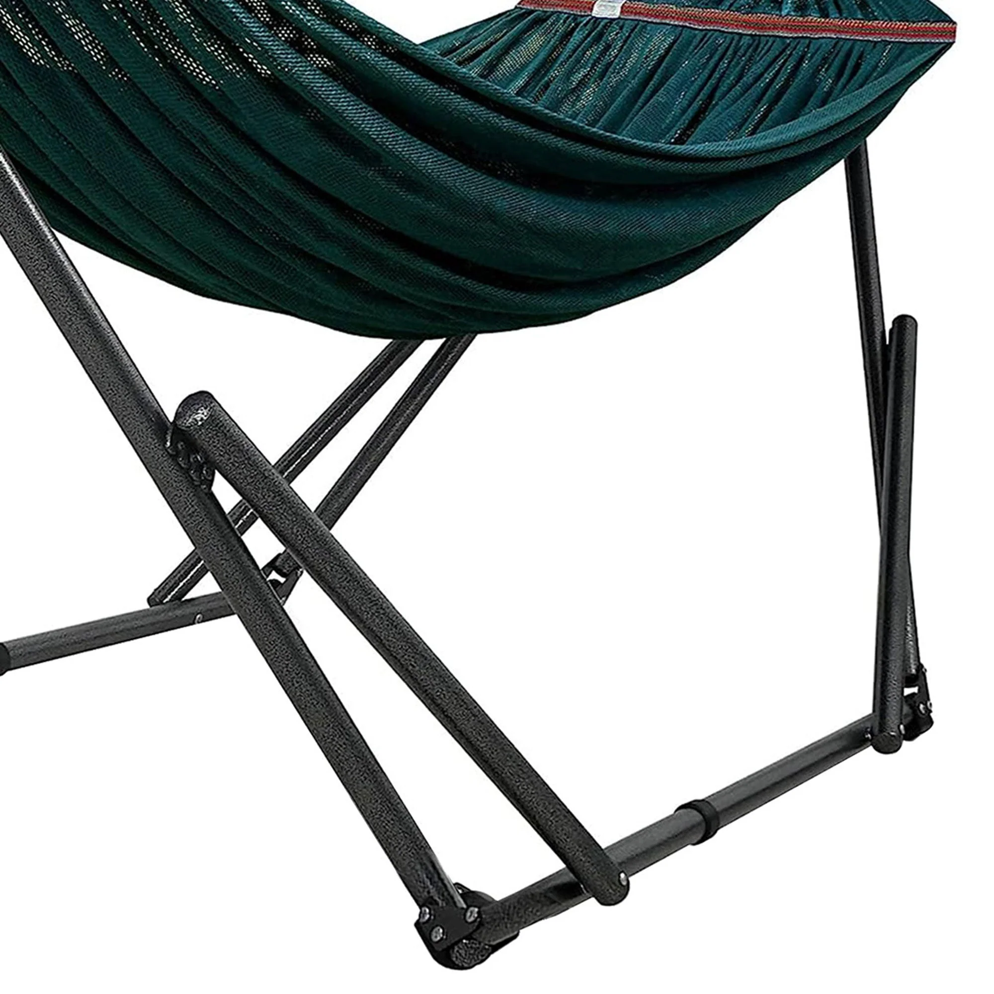 Tranquillo Universal 116" Double Hammock with Adjustable Stand and Bag, Peacock - Image 5