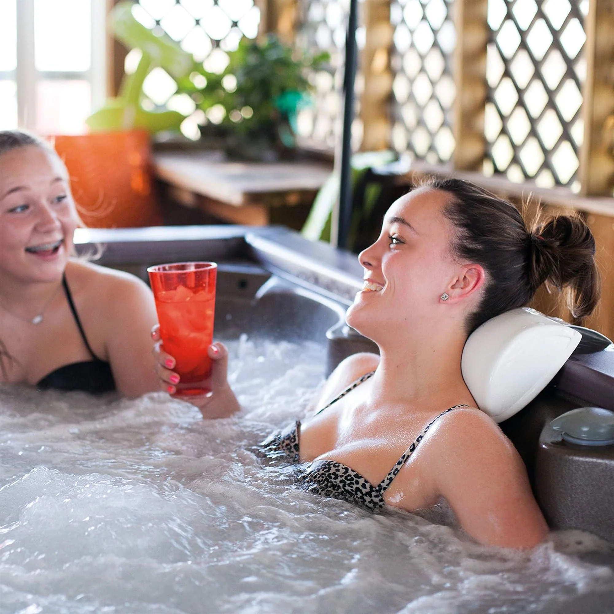 TRC Recreation Super Soft Closed Cell Foam Weighted Spa and Bath Pillow, Black - Image 3