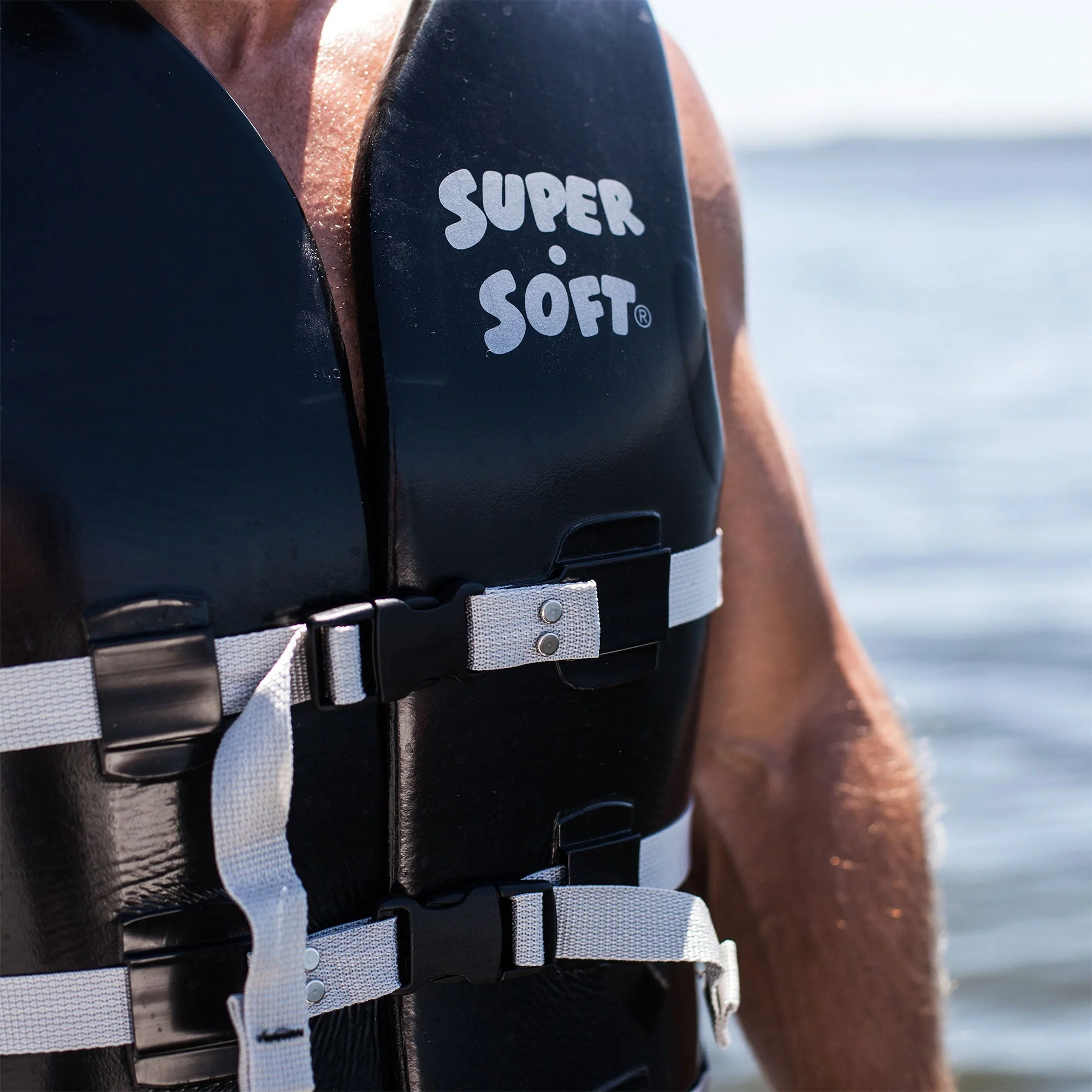 TRC Recreation Super Soft Medium Life Jacket Vinyl Coated Foam Swim Vest, Blue - Image 4