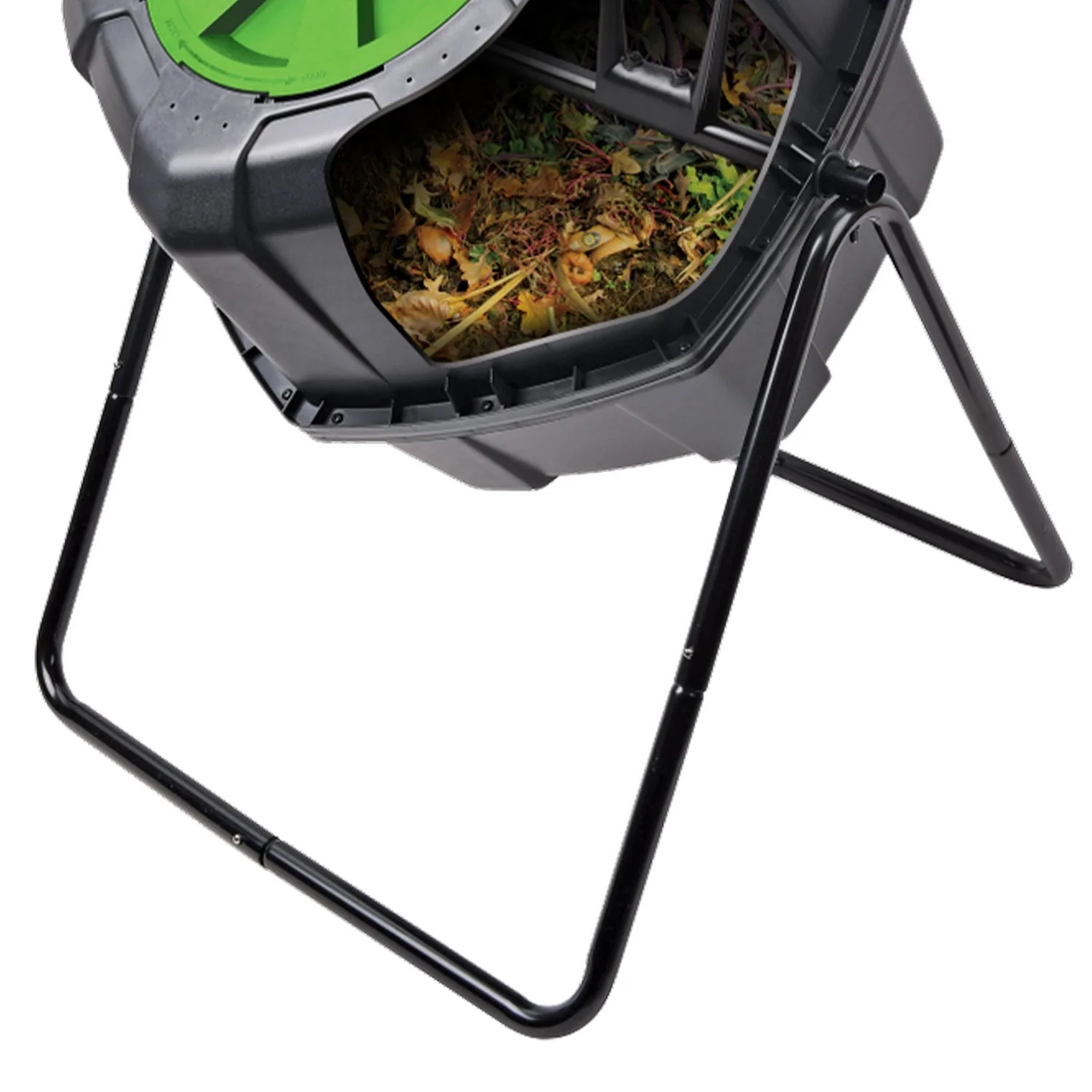 Tumbleweed 110 Liter 29 Gallon Outdoor Garden Rolling Compost Tumbler Bin, Black - Image 5