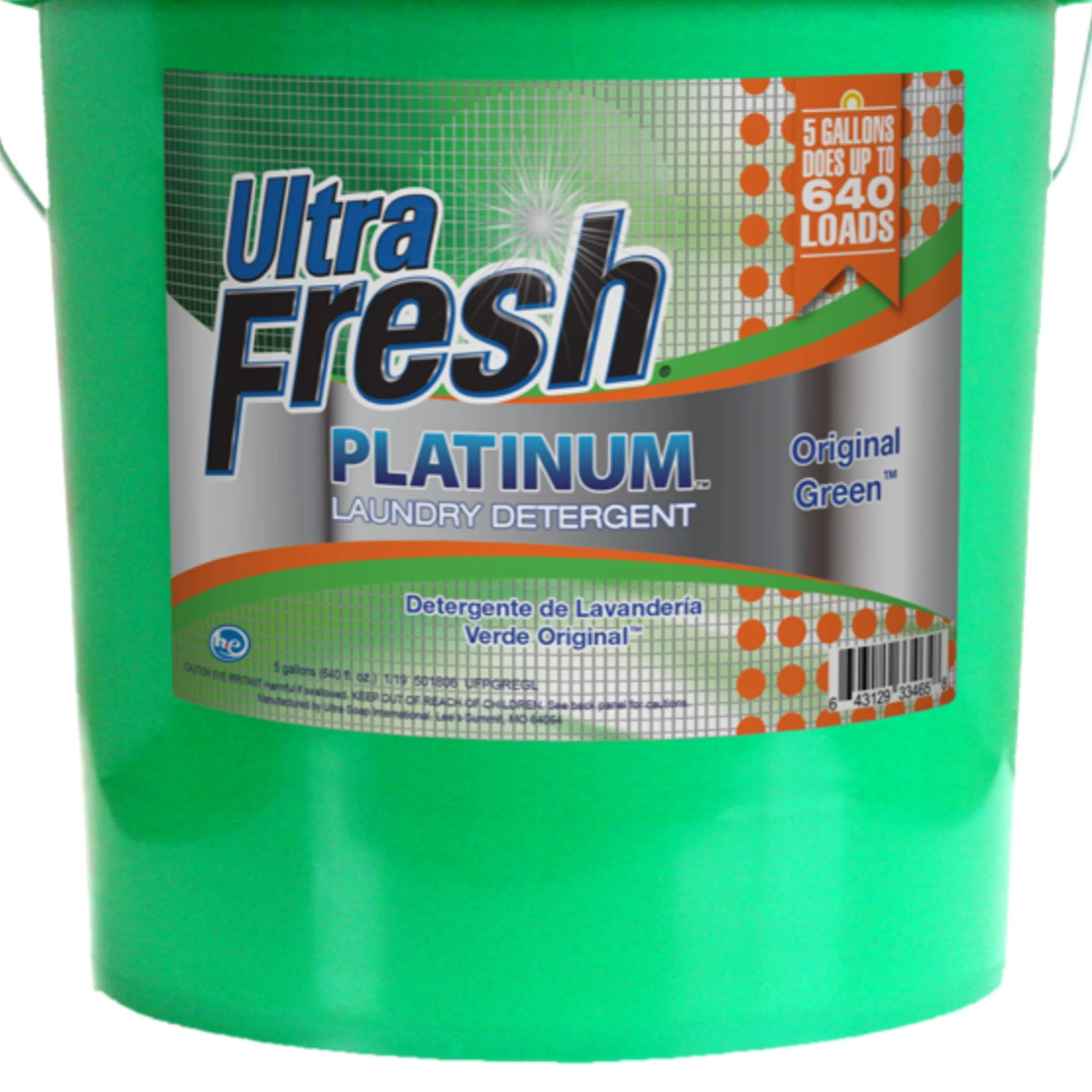 Ultra Fresh 3X Platinum 5 Gal Laundry Detergent, Up to 640 Loads, Original Green - Image 7