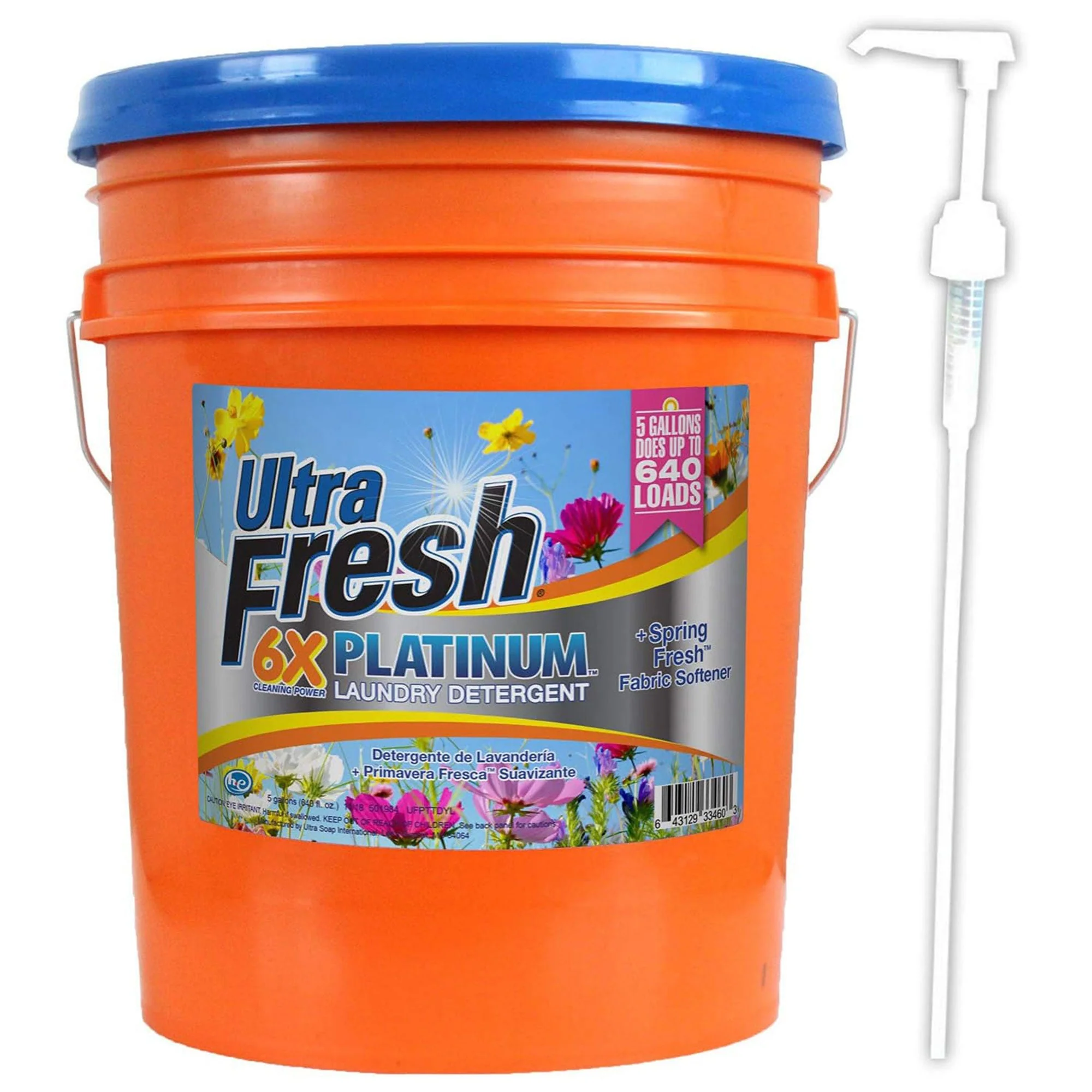Ultra Fresh 6X Platinum 5 Gal Detergent with Spring Fresh Softener (4 Pack) - Image 2
