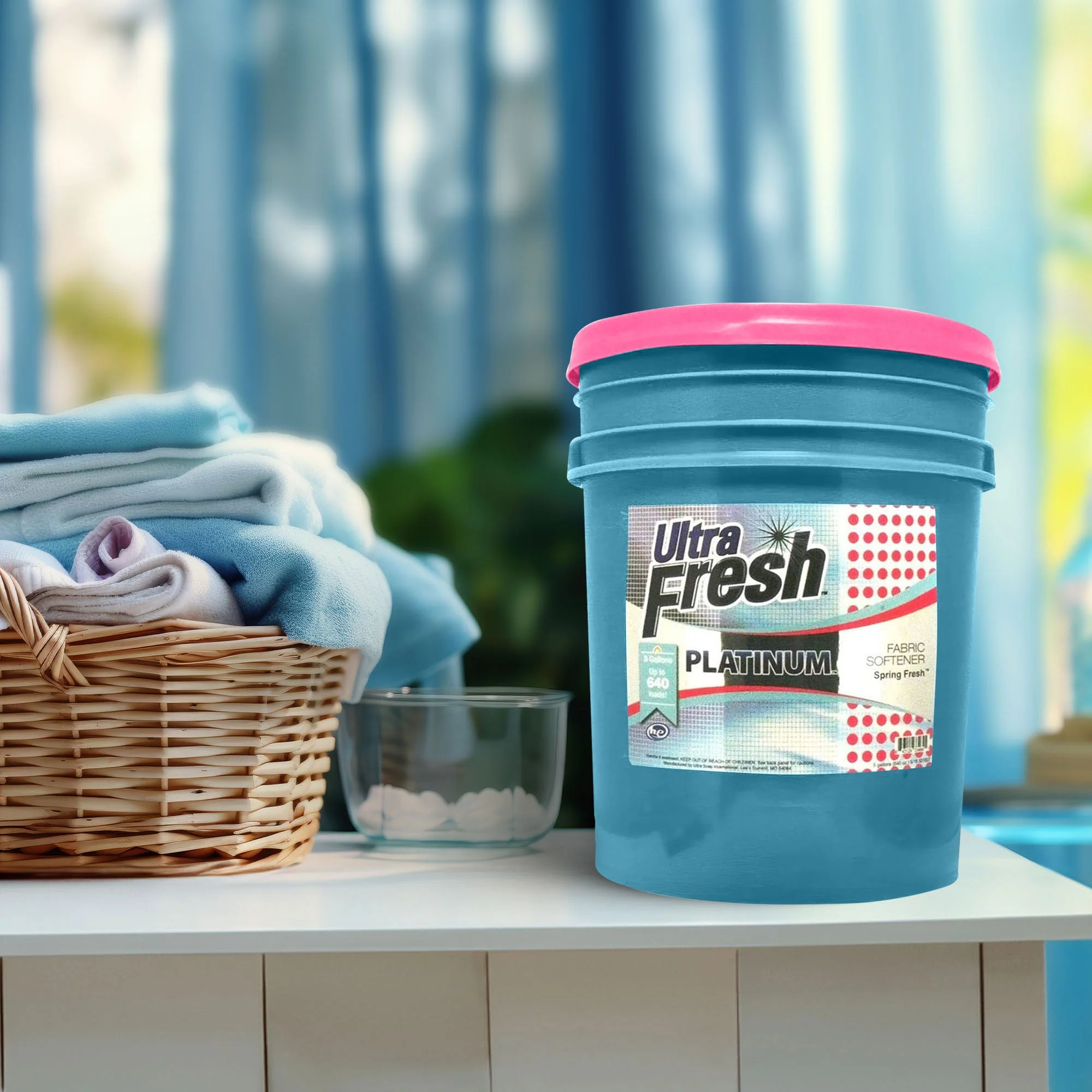 Ultra Fresh Platinum 5 Gal Spring Fresh Fabric Softener Up to 640 Loads w/Pump - Image 6
