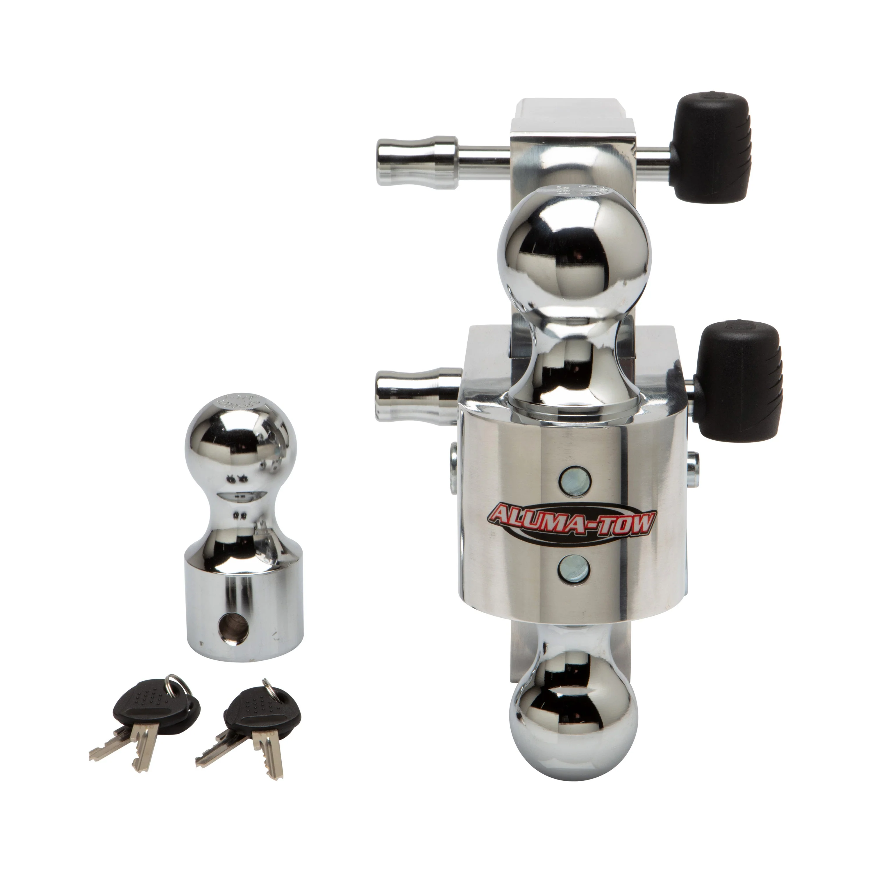 Uriah AlumaTow Adjustable Aluminum Tow Trailer Hitch Mount 6 Inch Drop (2 Pack) - Image 3