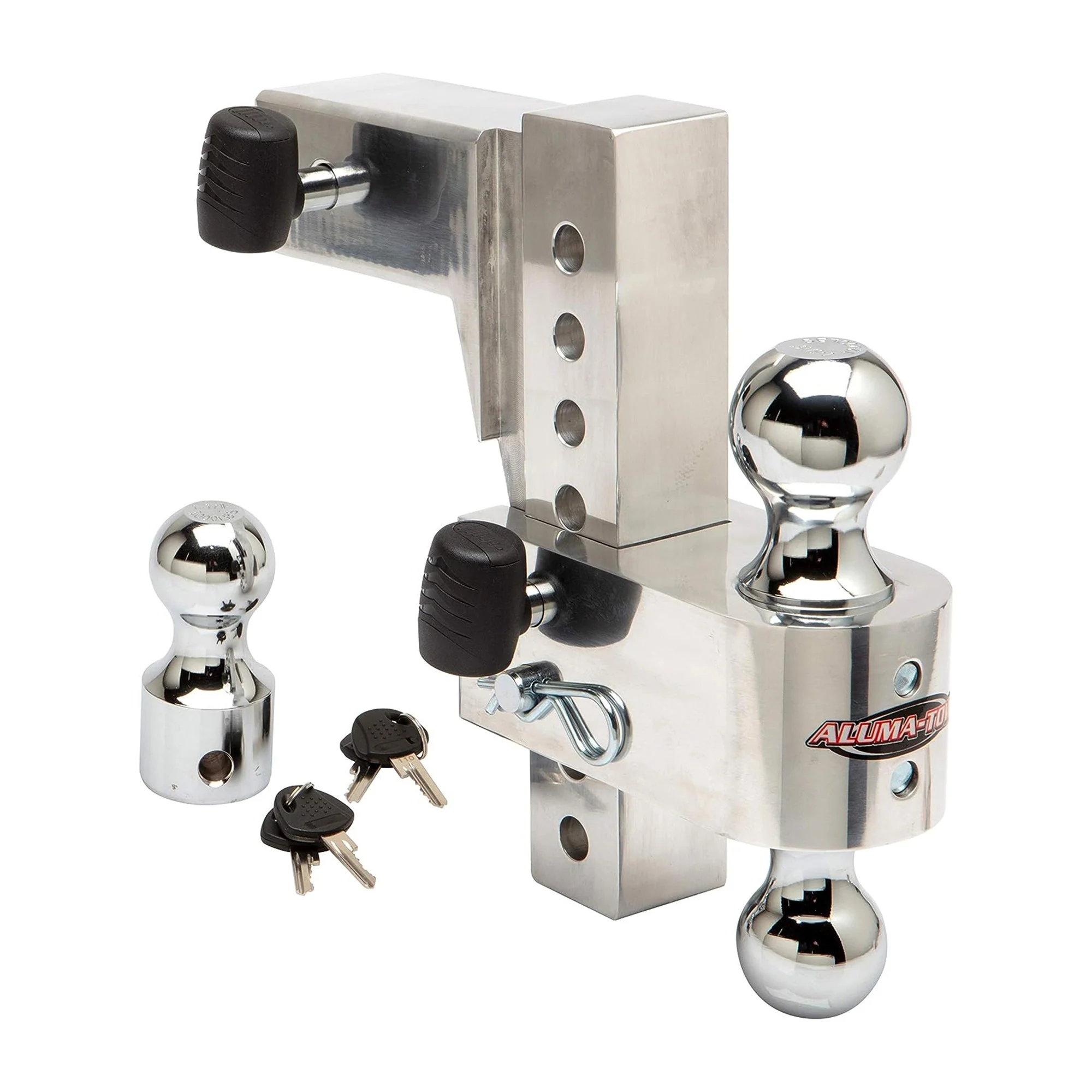 Uriah Products Adjustable Aluminum Hitch Mount HD 8" Drop for 2.5" Receiver - Image 2