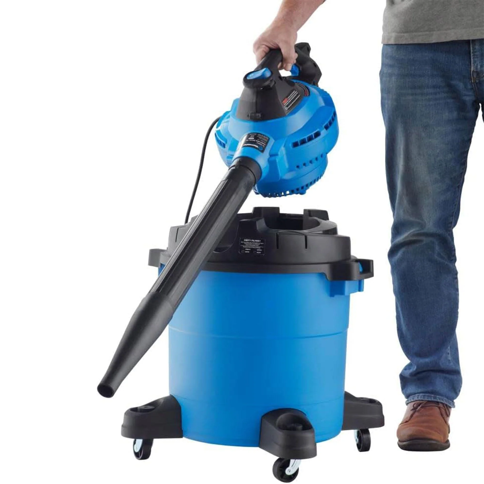 Vacmaster 10 Gallon 4 Peak Horsepower 2 in 1 Wet/Dry Vacuum w/ Detachable Blower - Image 5