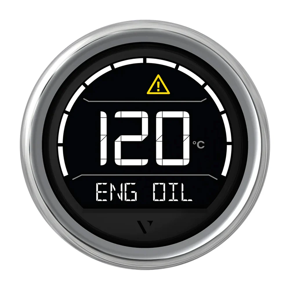 Veratron VL Digital 52 w/Round Chrome Bezel