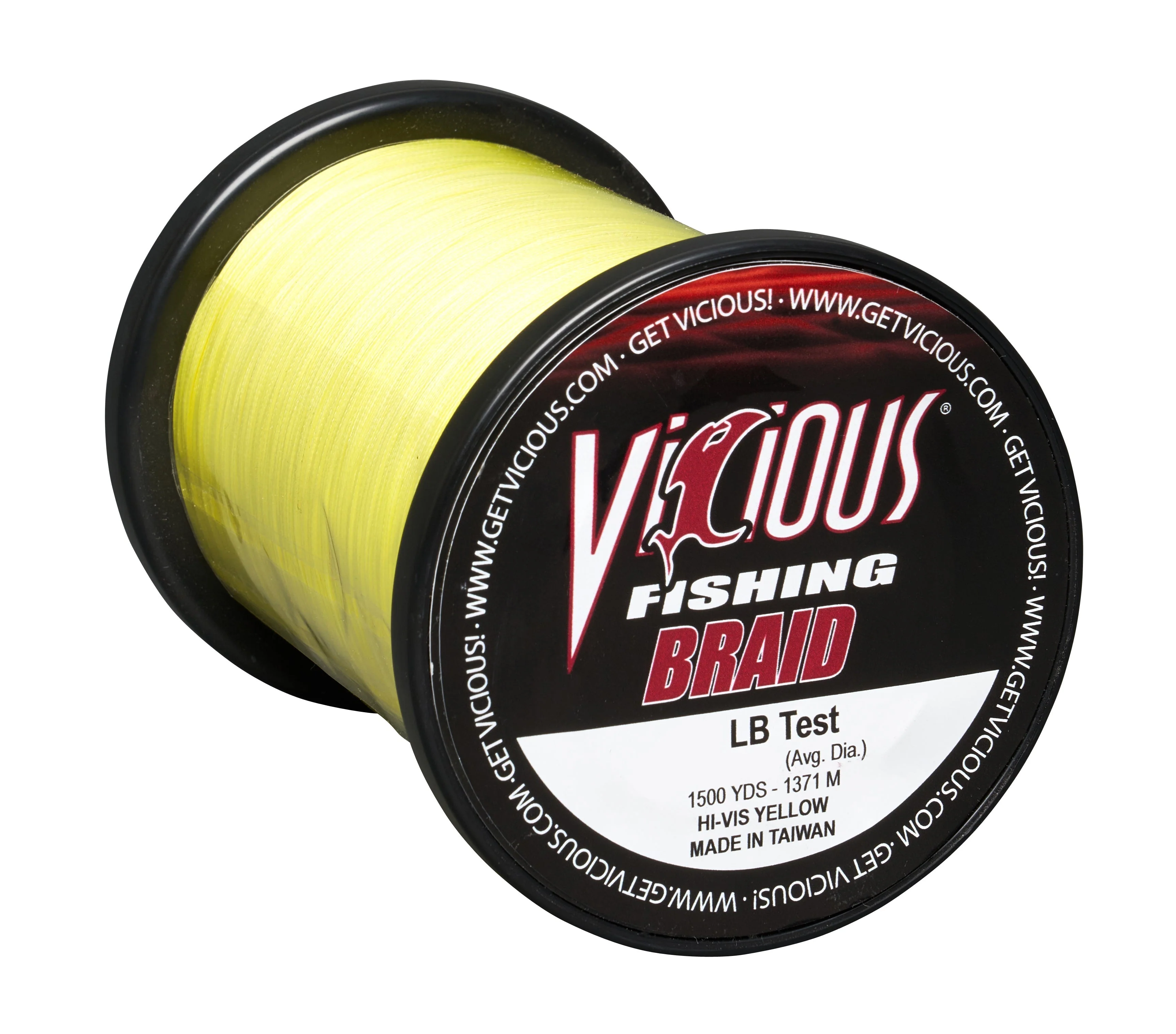 Vicious Standard Yellow Braid - 10 Lb Test - Image 2