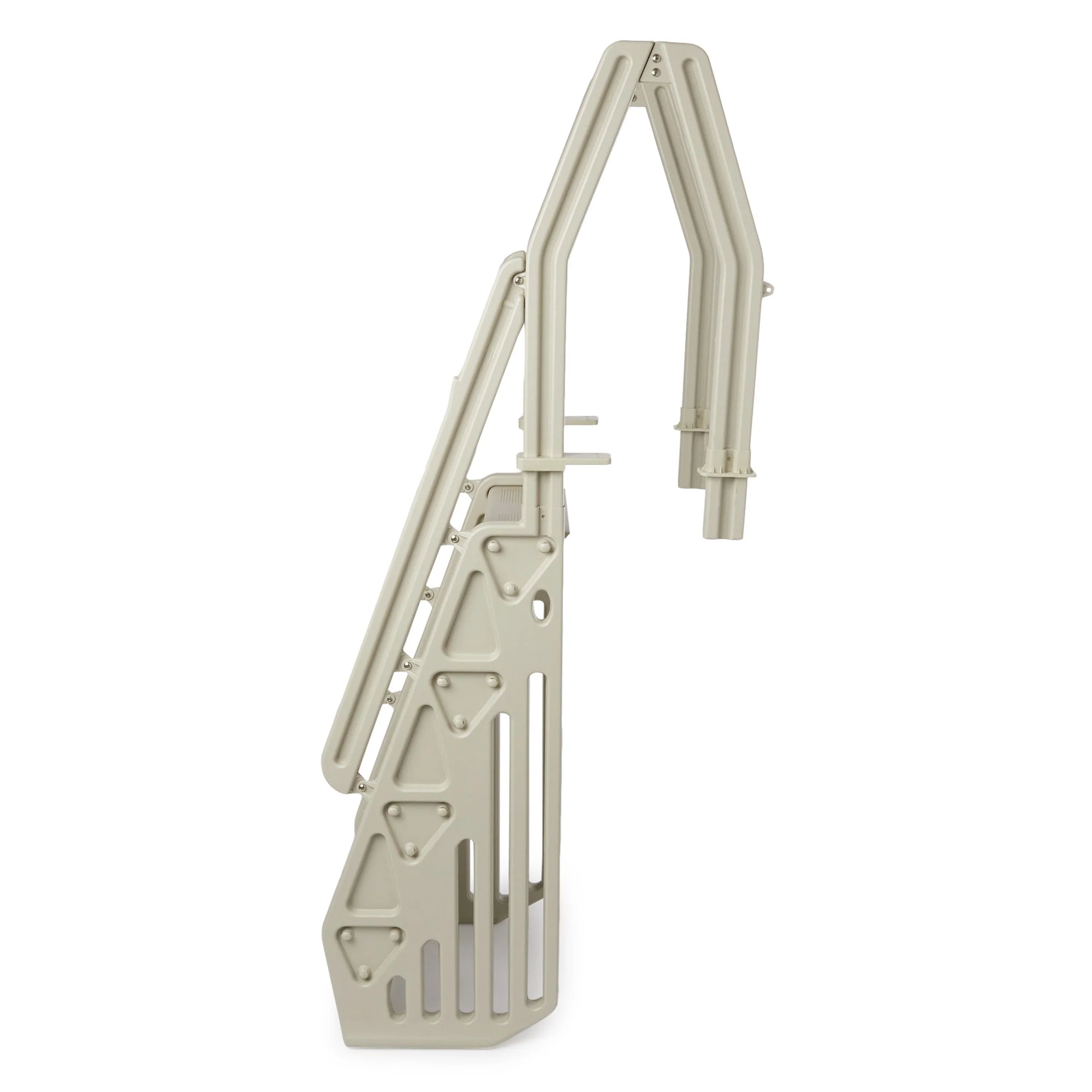 Vinyl Works Adjustable 24 Inch In-Pool Step Ladder for Above Ground Pools, Taupe - Image 6