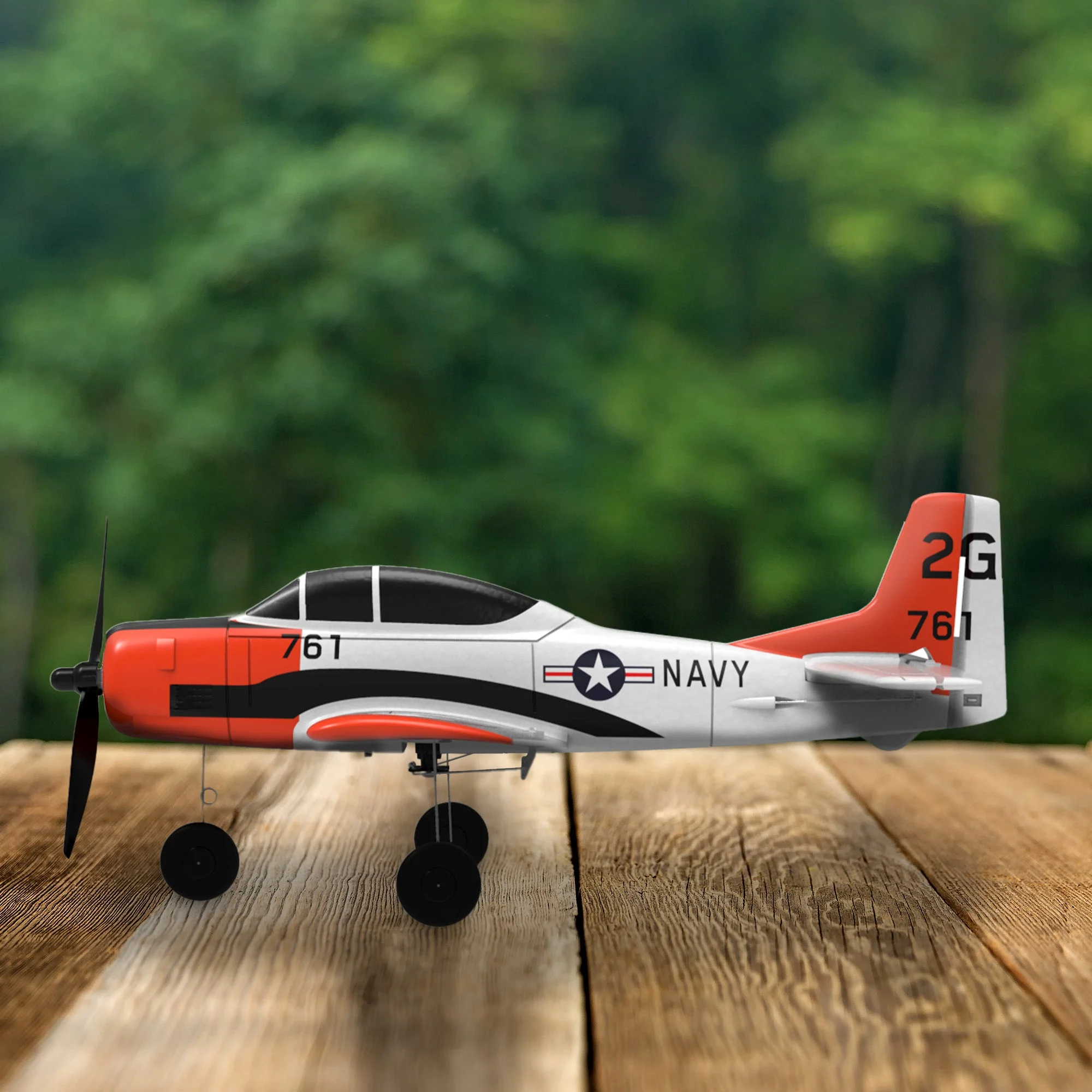 VOLANTEXRC T28 Trojan Ready To Fly Remote Control Airplane with Gyro Stabilizer - Image 7
