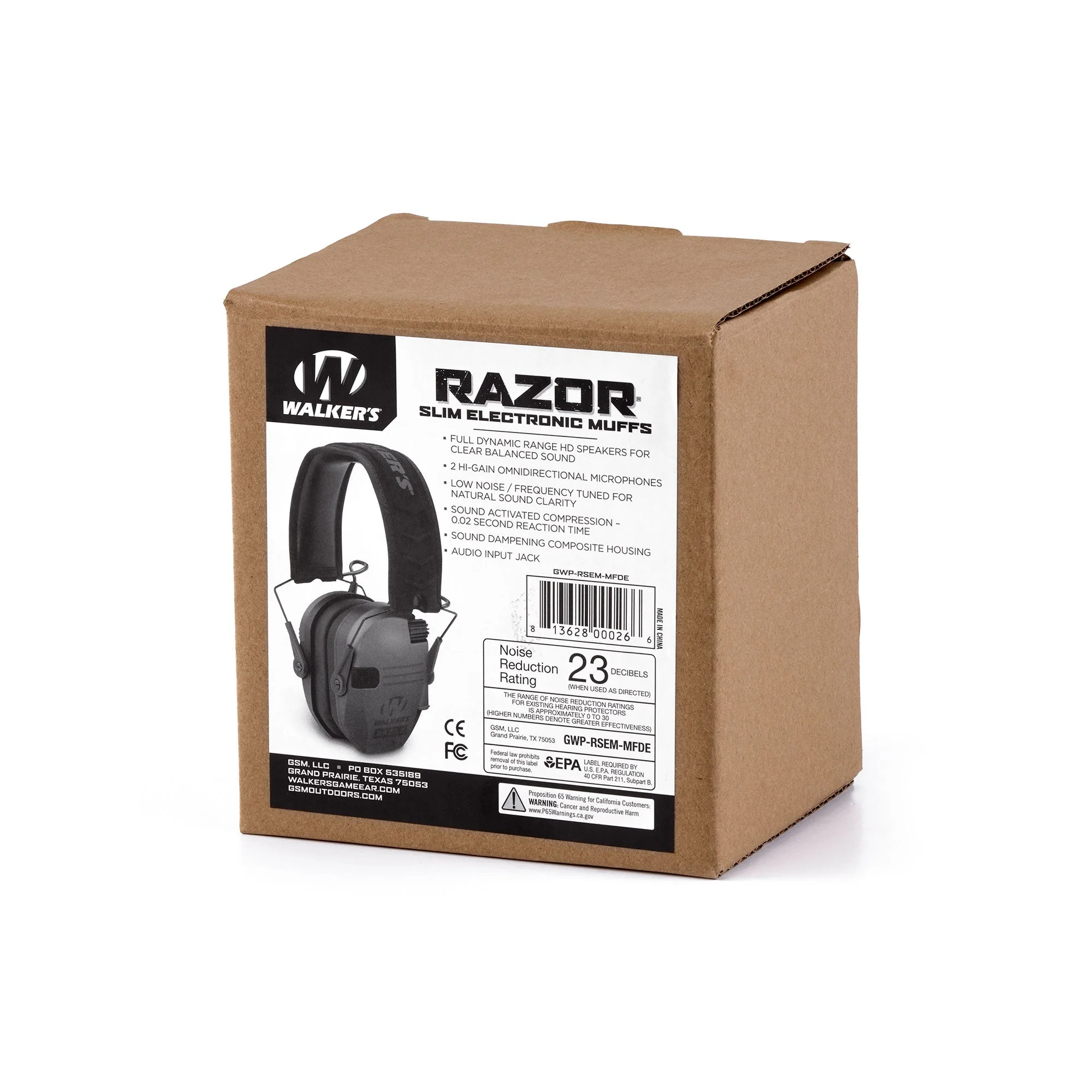 Walker's Razor Slim Shooter Folding Hearing Protection Earmuff, Black (4 Pack) - Image 11