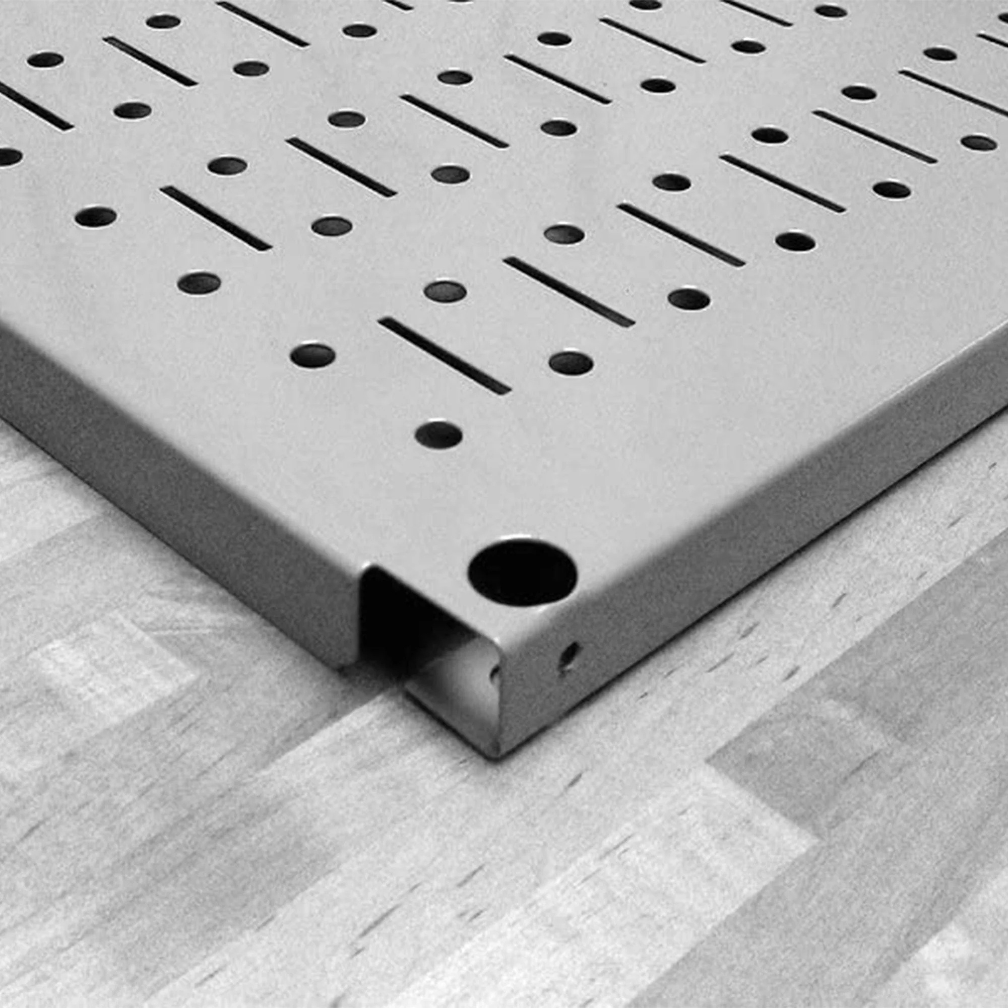Wall Control 32" x 16" Horizontal Pegboard Garage Tool Organizer, Gray (3 Pack) - Image 5