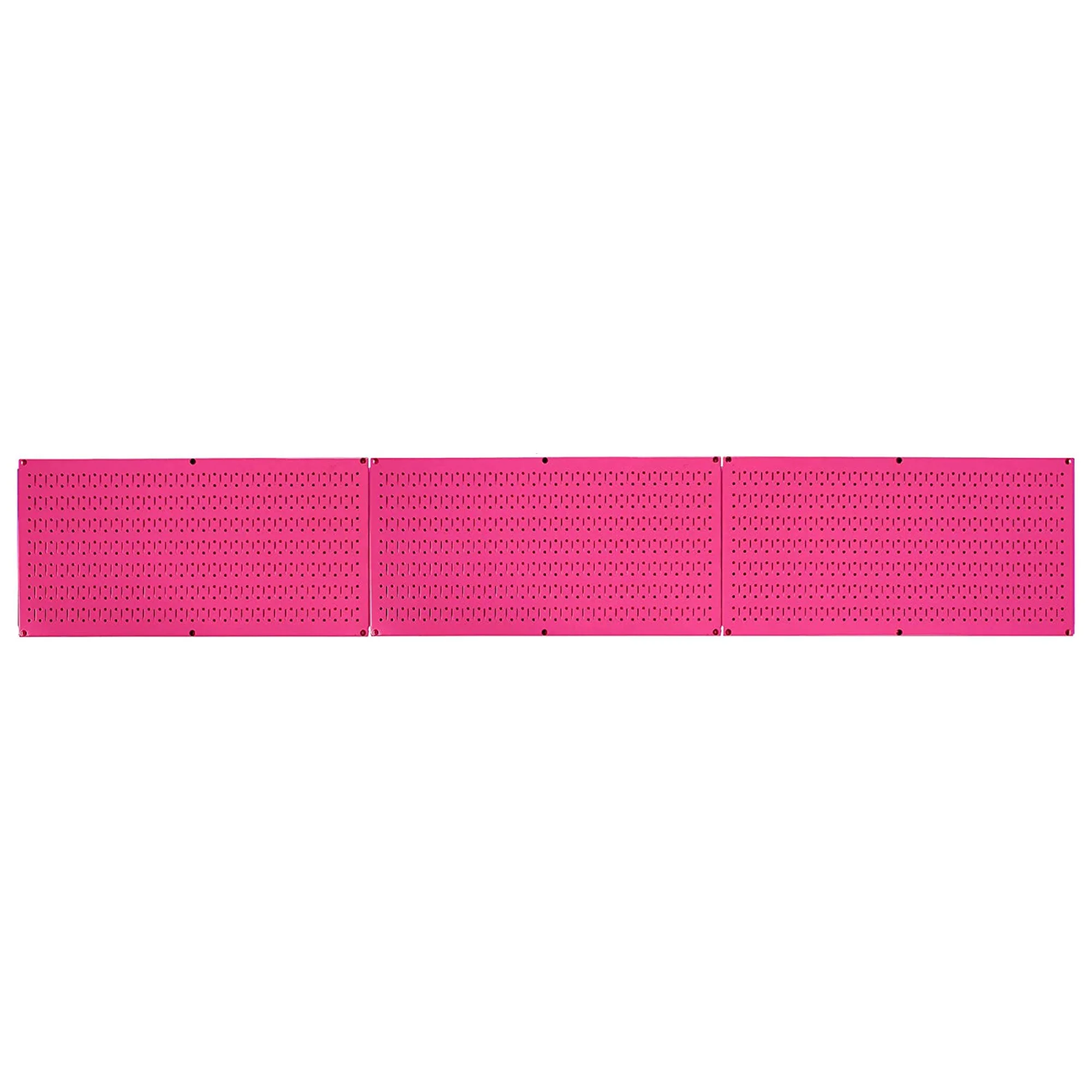 Wall Control 32" x 16" Horizontal Pegboard Garage Tool Organizer, Pink (3 Pack) - Image 2