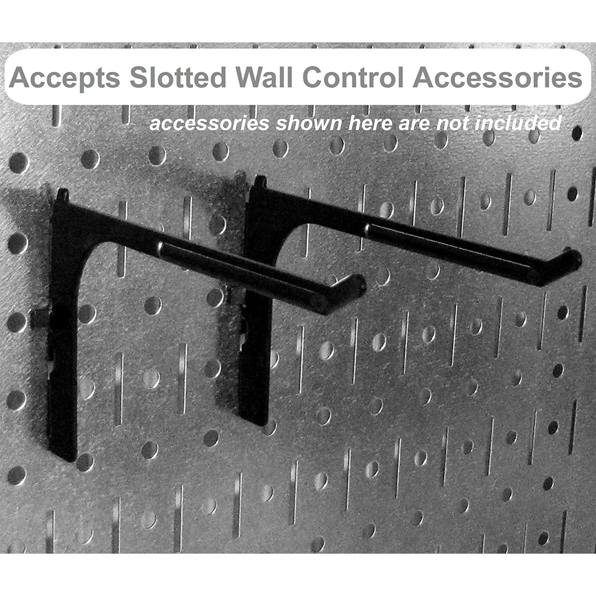 Wall Control 32" x 16" Horizontal Pegboard Garage Tool Organizer, Red (3 Pack) - Image 7