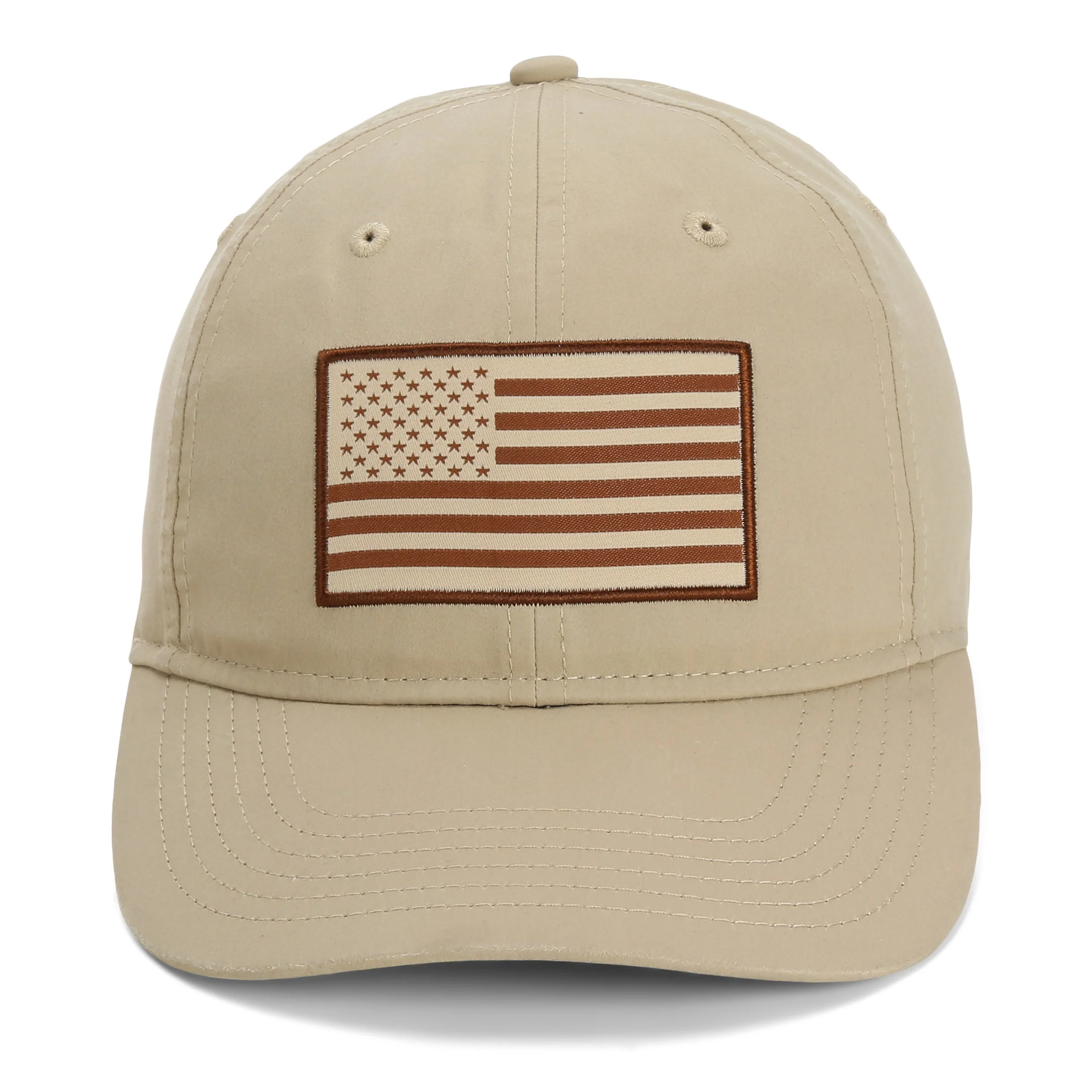 Waxed Cloth American Flag Dad Cap - Image 3