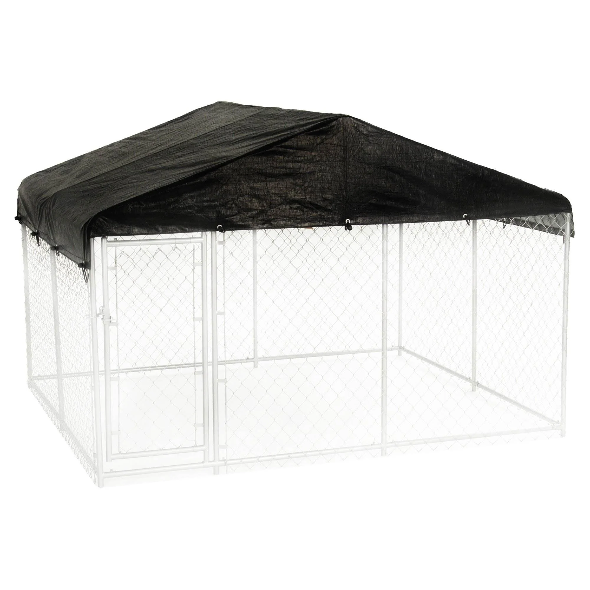 WeatherGuard 10' x 10' Dog Run Kennel Waterproof Roof Cover Only (2 Pack) - Image 5
