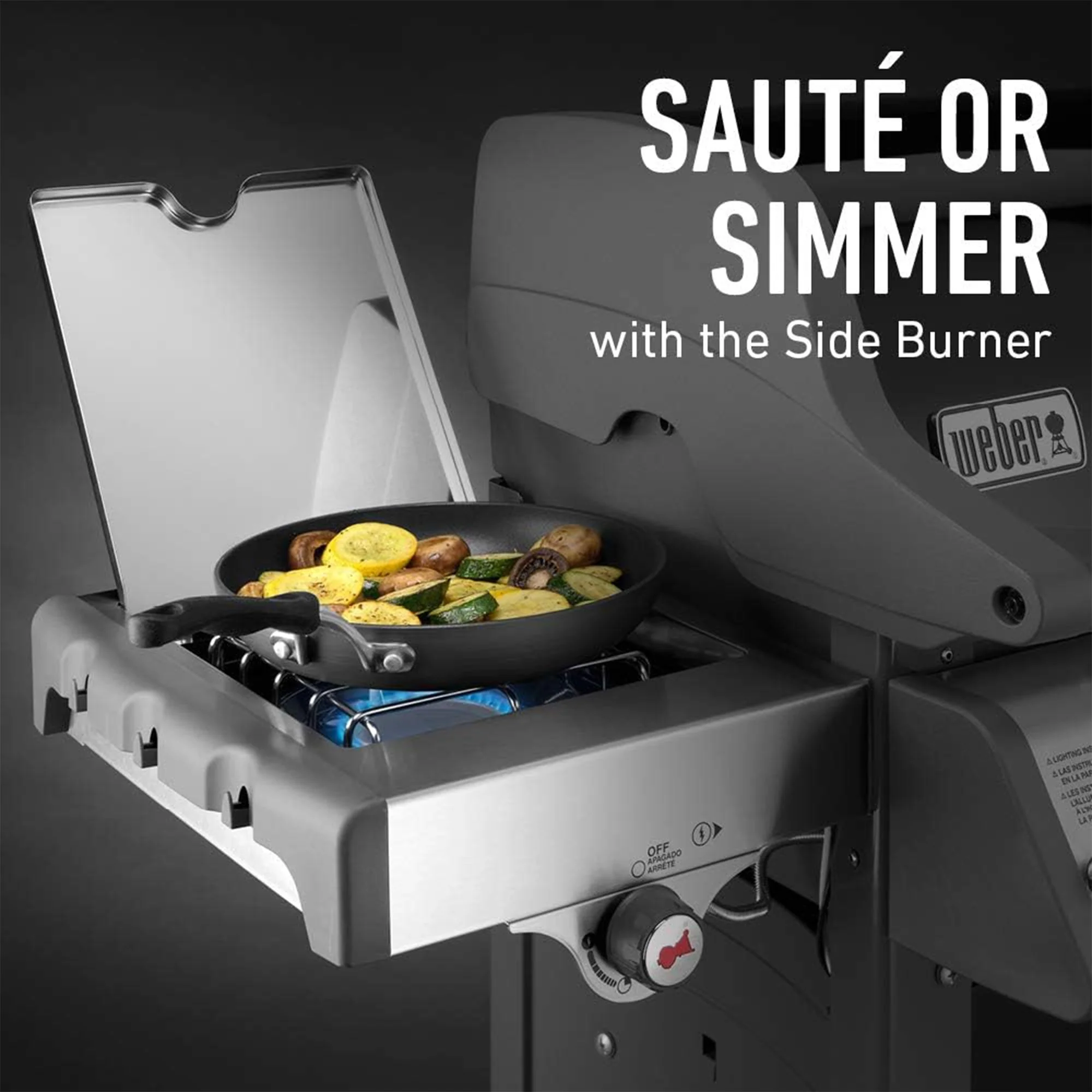 Weber Spirit E-330 Stainless Steel 3 Burner 32,000 BTUs Liquid Propane Gas Grill - Image 9