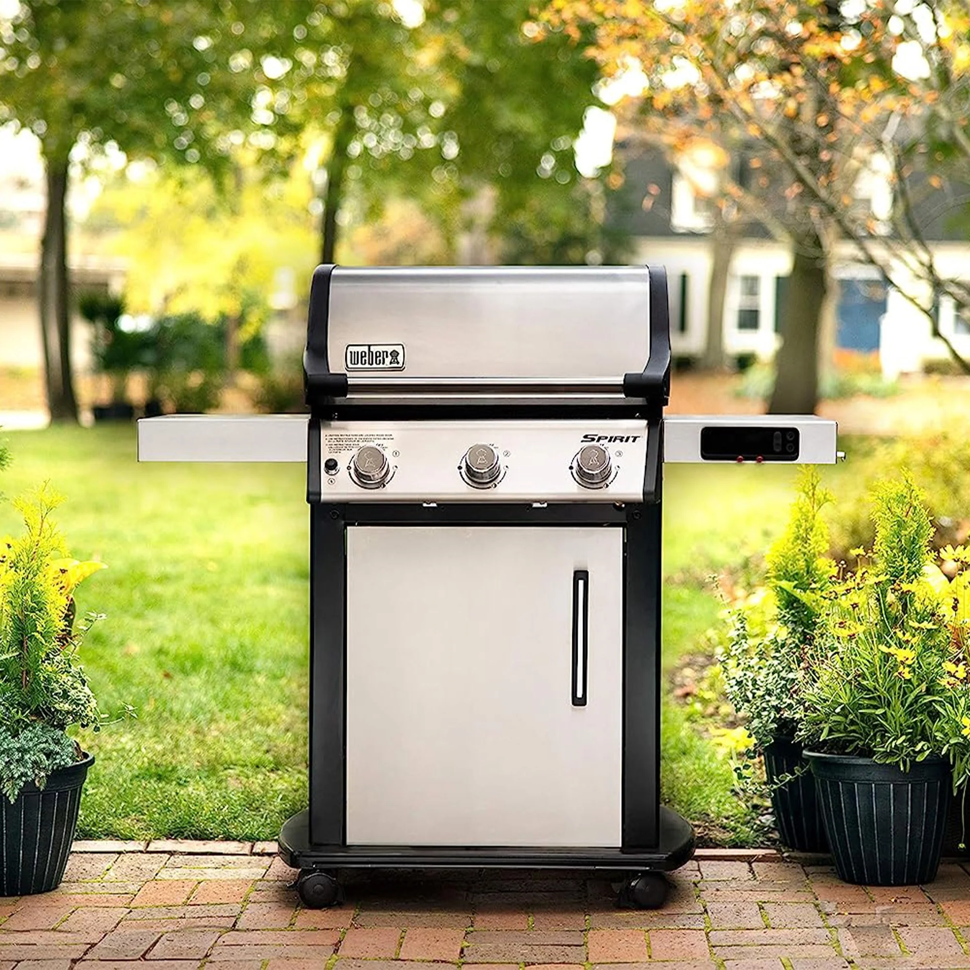Weber Spirit SX-315 Stainless Steel 3 Burner Liquid Propane Gas Smart Grill - Image 4