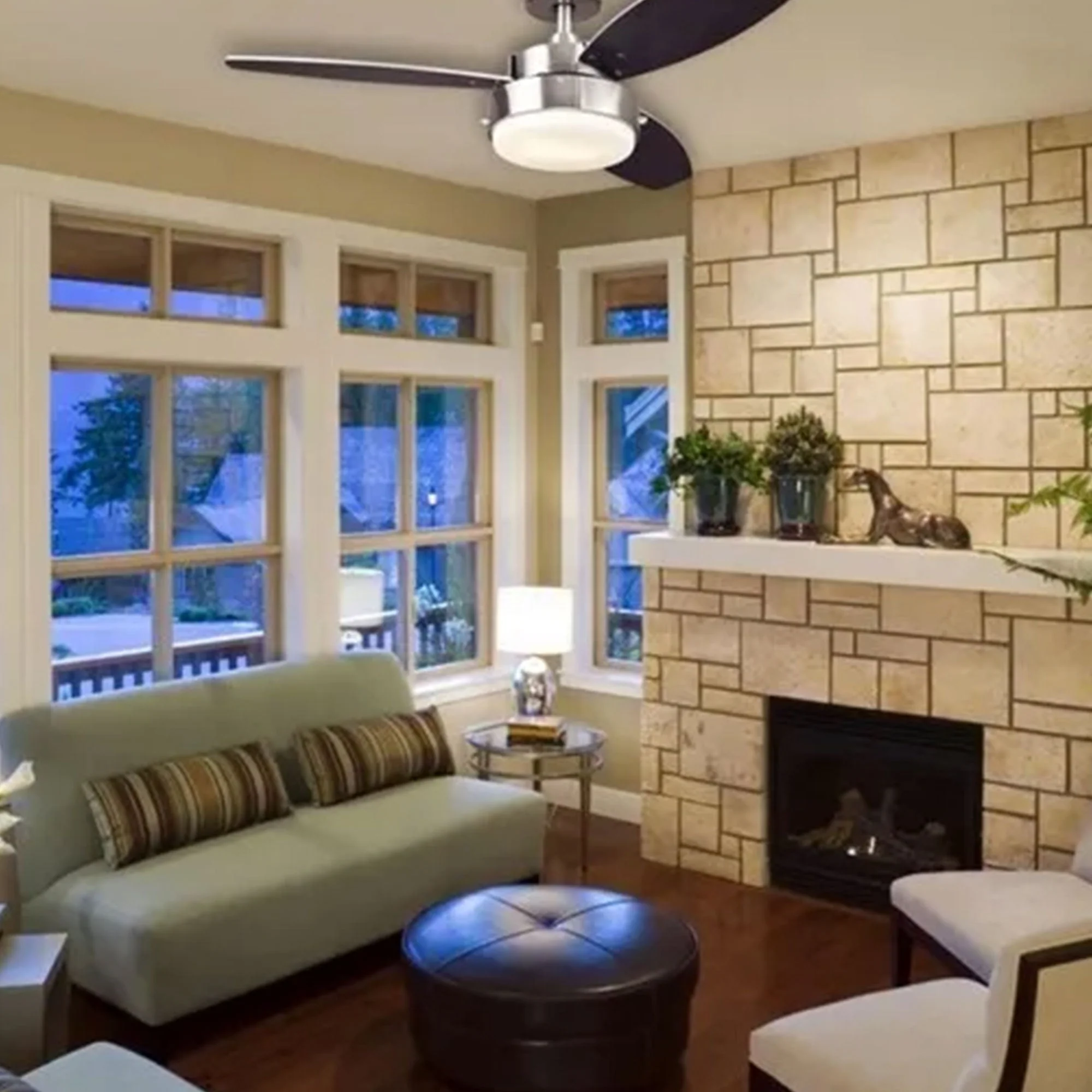 Westinghouse 42 Inch Alloy Ceiling Fan with Brushed Nickel and Reversible Blades - Image 6