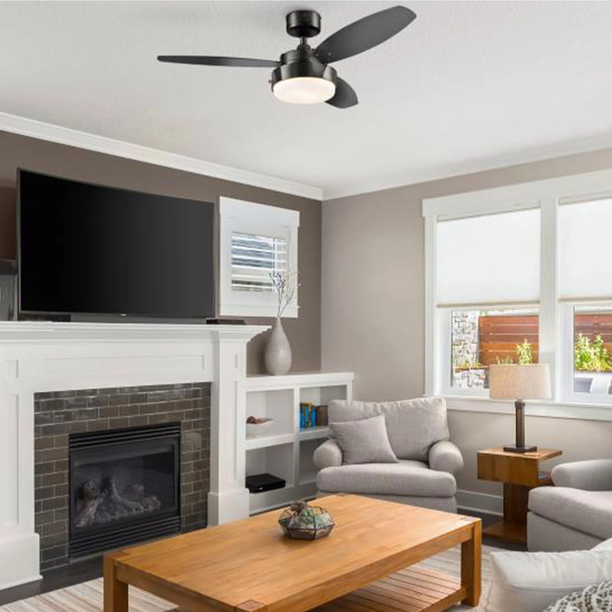 Westinghouse Alloy Ceiling Fan with LED Light and Reversible Blades, 42 Inch - Image 3