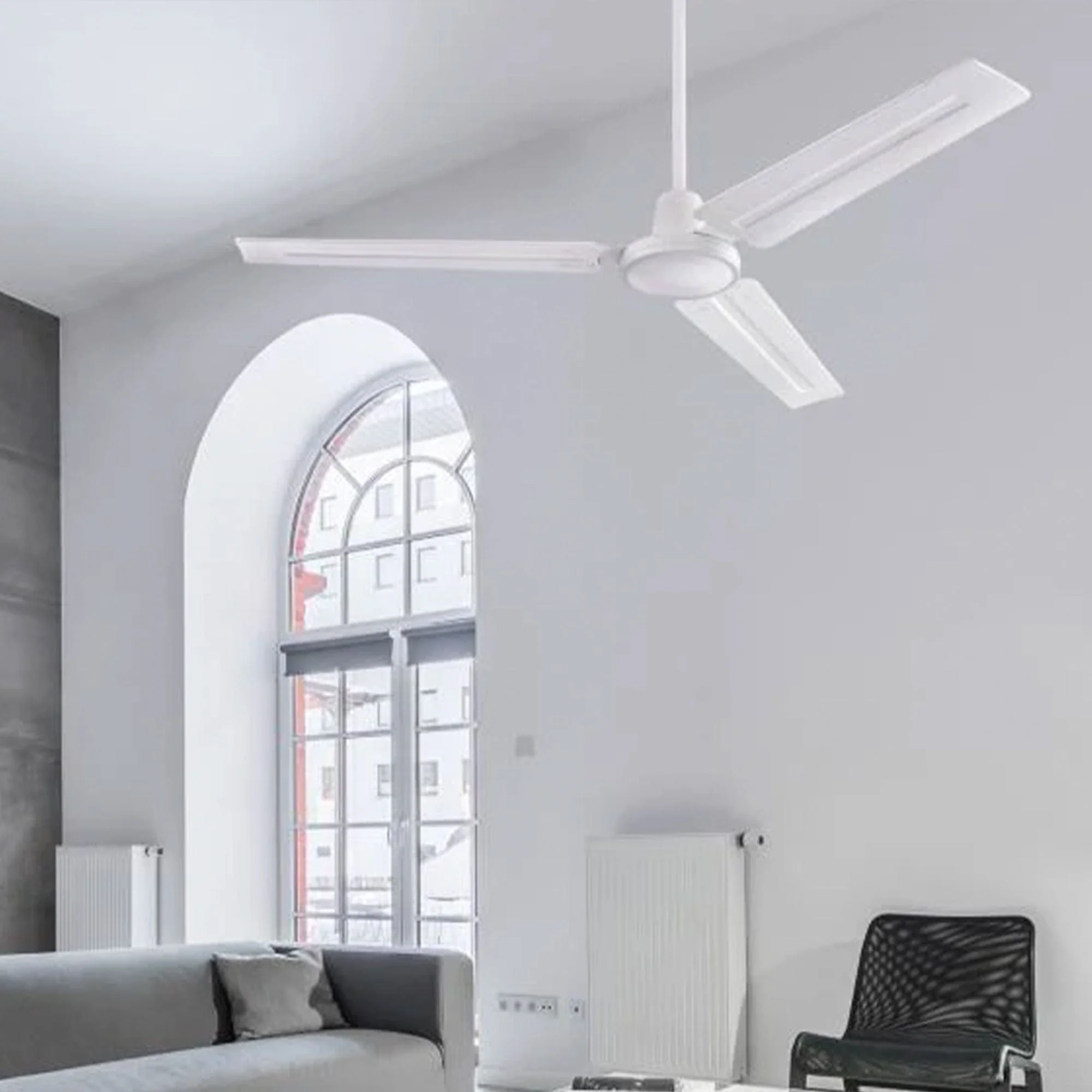 Westinghouse Jax 56" Industrial Ceiling Fan for Rooms Up to 400 Sq. ft., White - Image 2
