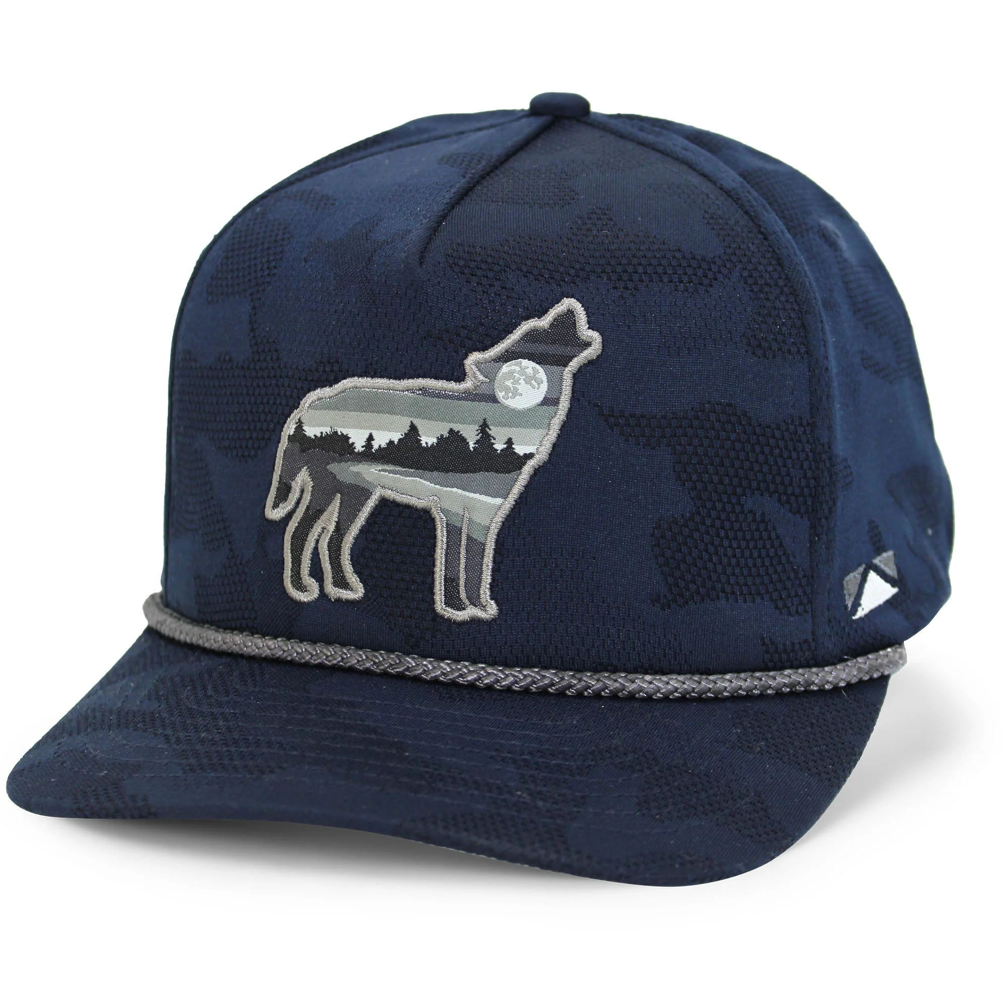 Wolf Howl Cloud Texture 5-Panel Rope Cap - Image 7