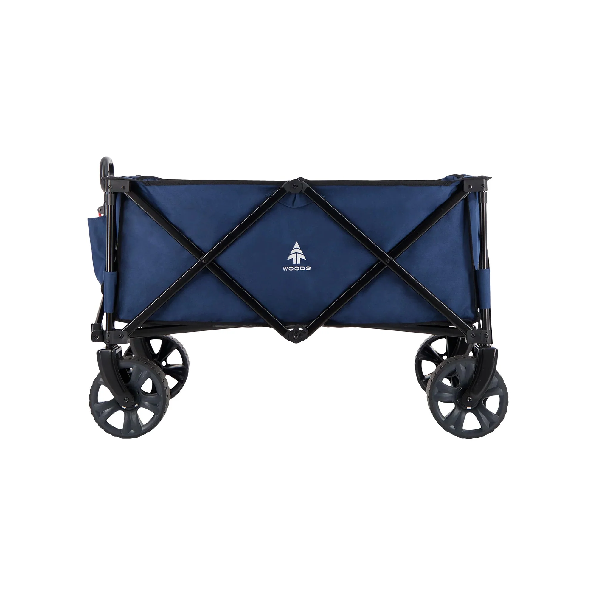 Woods Outdoor Collapsible Garden Utility Wagon Cart, Supports Up to 225lbs, Navy - Image 8