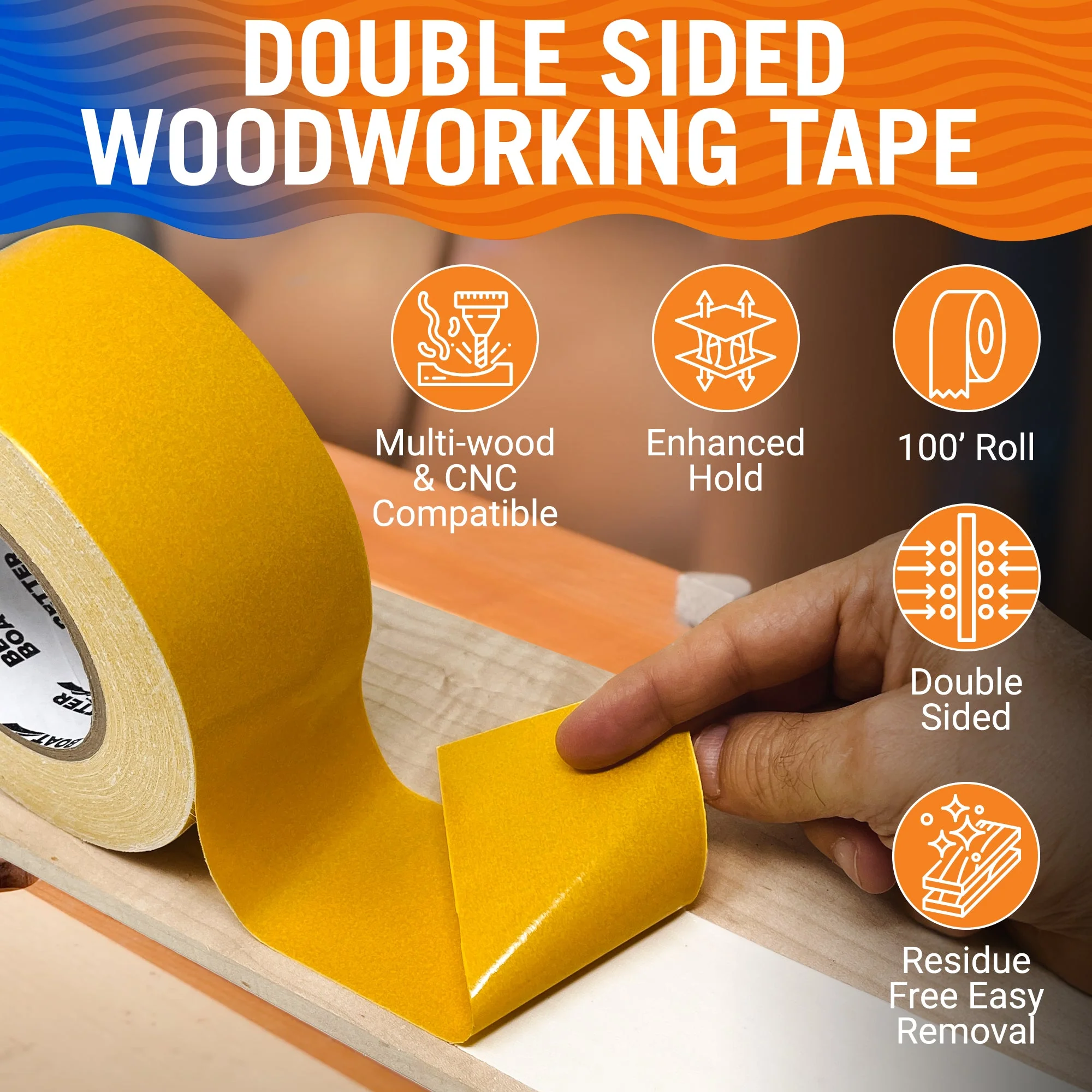 Woodworking Tape Double Sided - Image 2