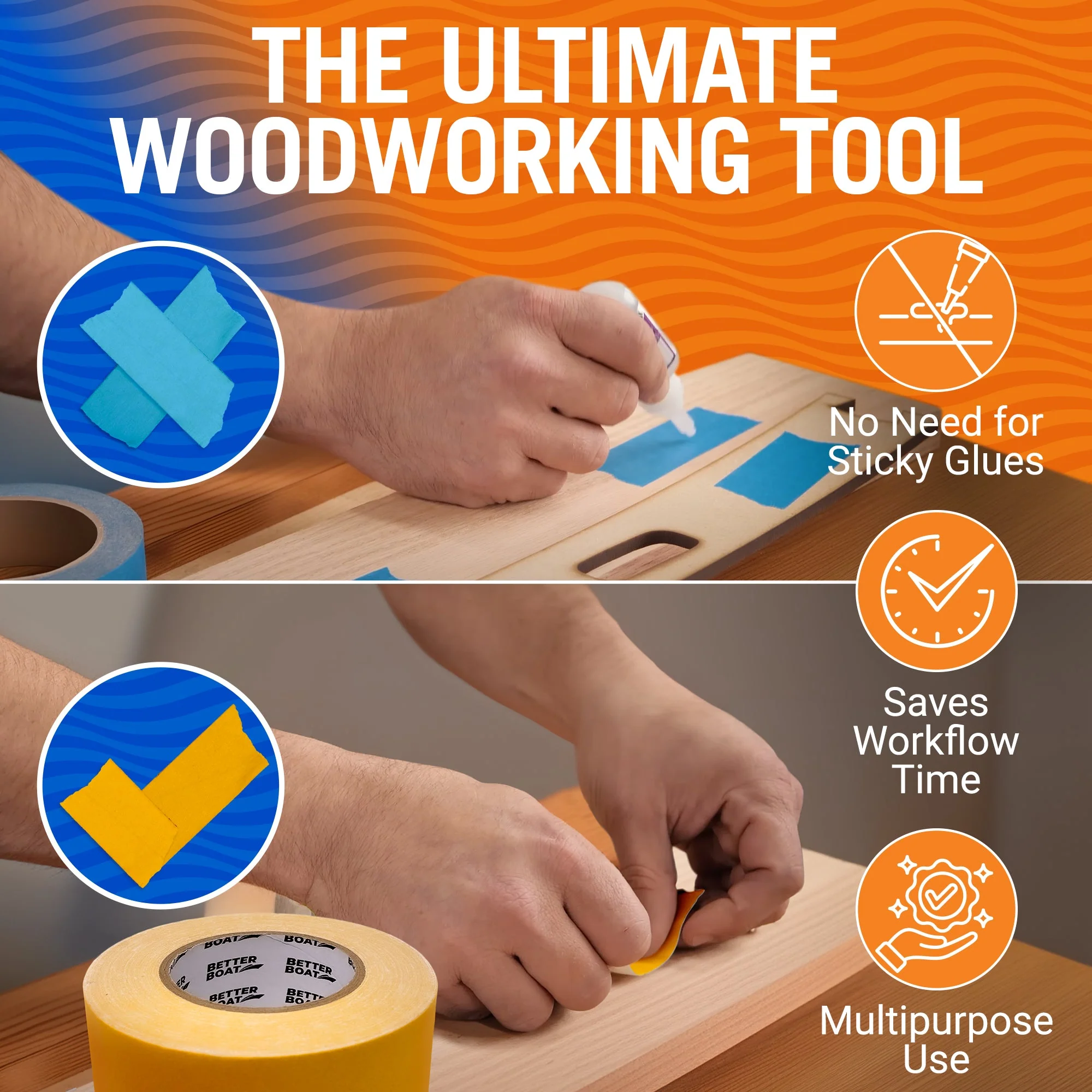 Woodworking Tape Double Sided - Image 3