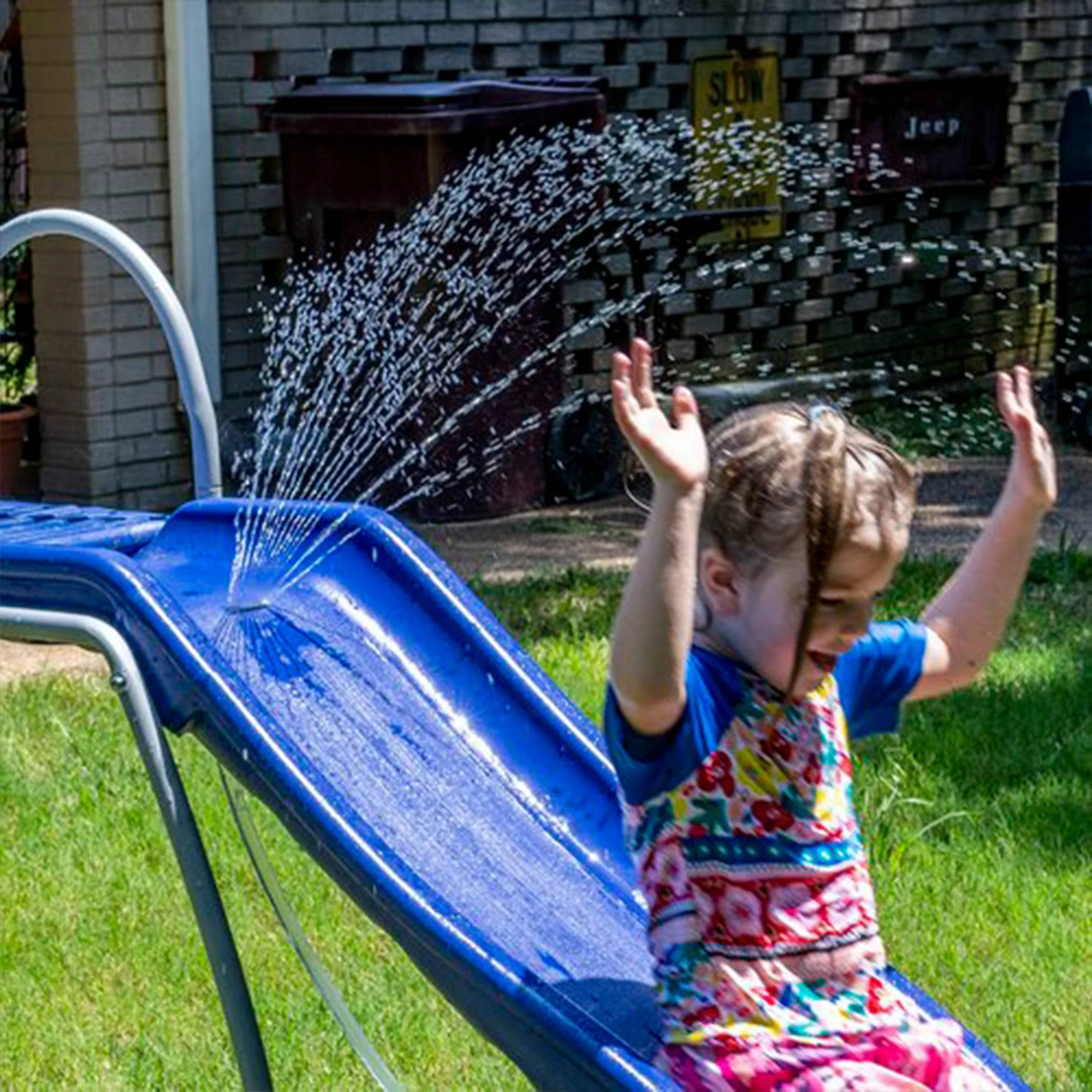 XDP Recreation 6 Foot Water Wave Slide with Built In Adjustable Water Sprinkler - Image 5
