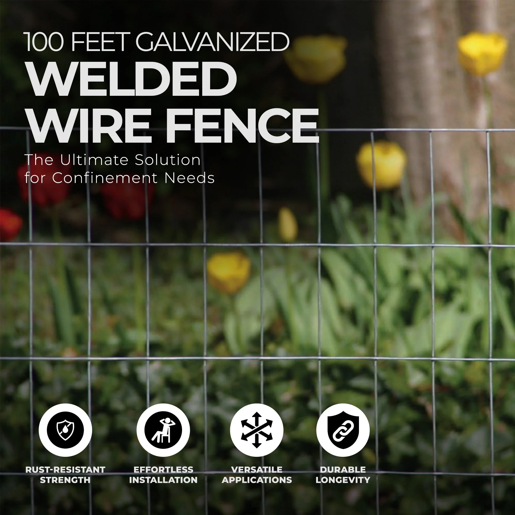 YARD GARD Galvanized Welded Wire Fence with Zinc Coating for Animals and Plants - Image 2
