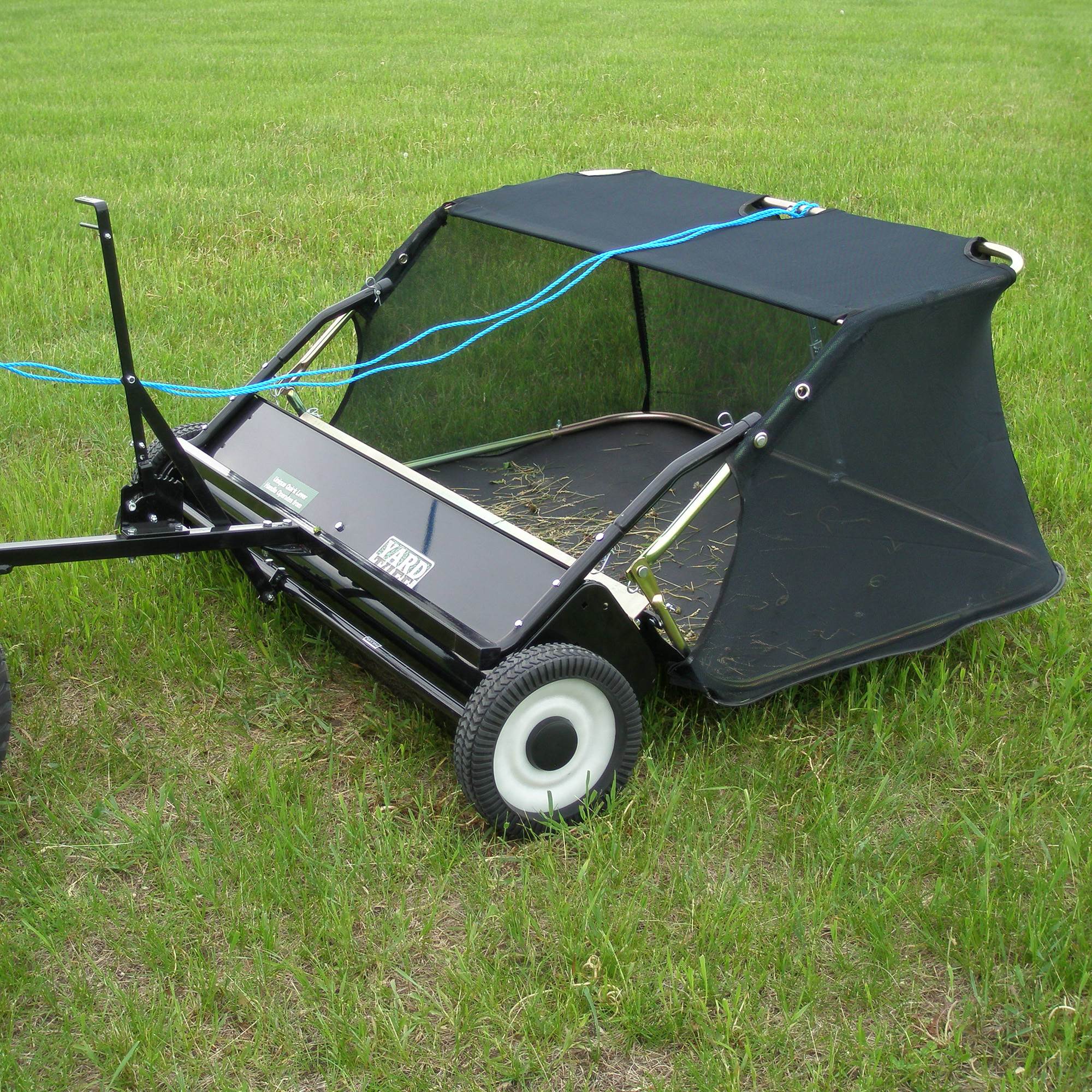 Yard Tuff 42" Quick Assembly Tow Style Lawn Sweeper for Debris, Leaves, & More - Image 12